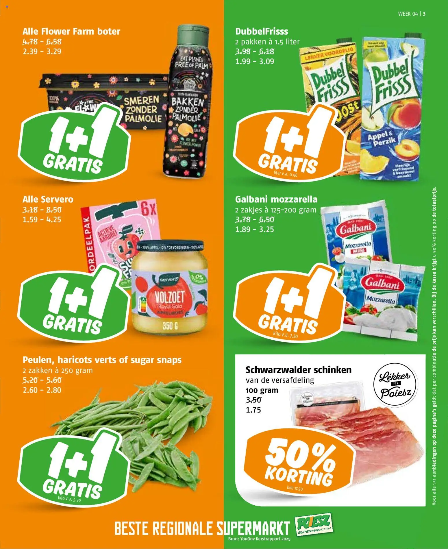 {H1} | Pagina: 3 | Producten: Boter, Kan, Mozzarella, Appel