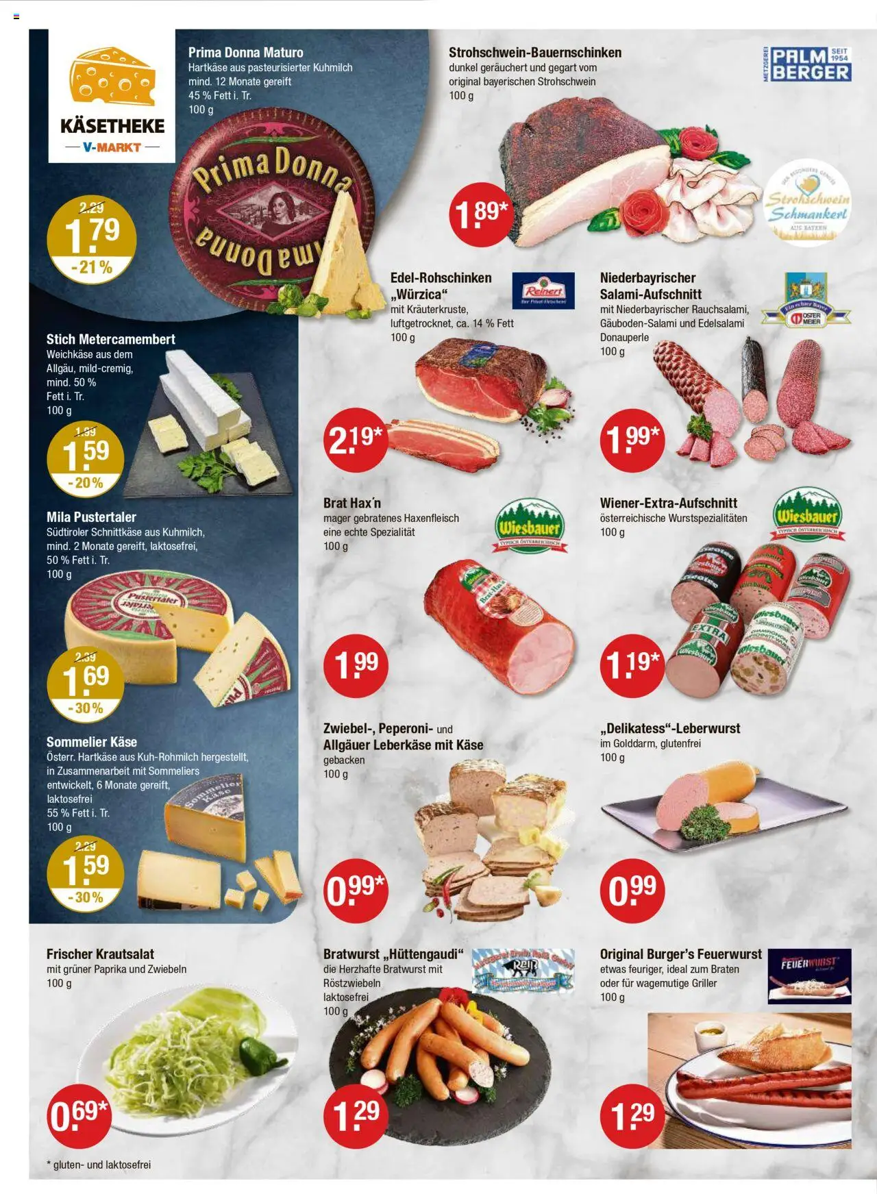 V-Markt - Hallertau/Oberpfalz – gültig ab 11.09.2025 | Seite: 2 | Produkte: Käse, Bratwurst, Paprika, Griller