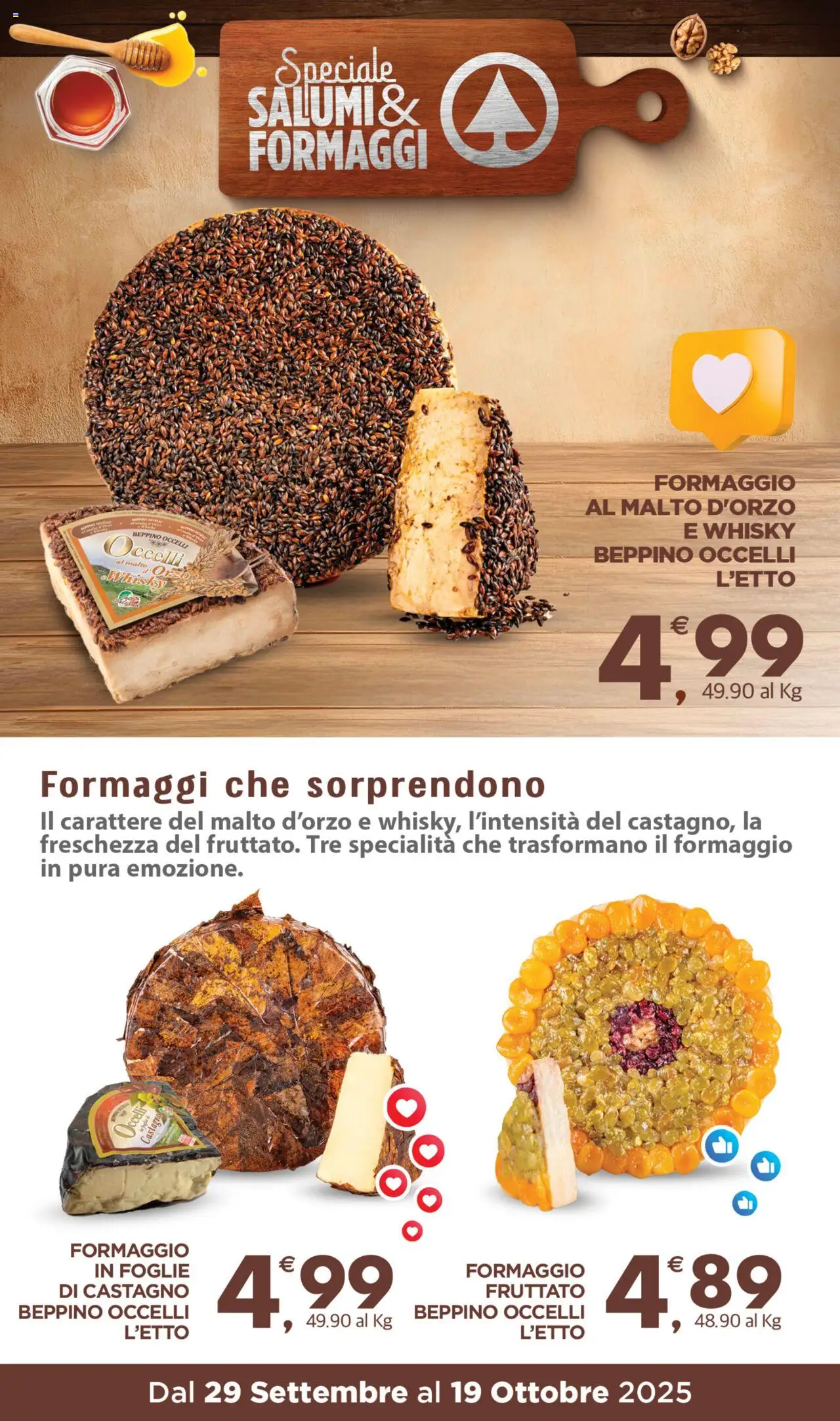 Volantino Eurospar del 29.09.2025 | Pagina: 5 | Prodotti: Whisky, Formaggio