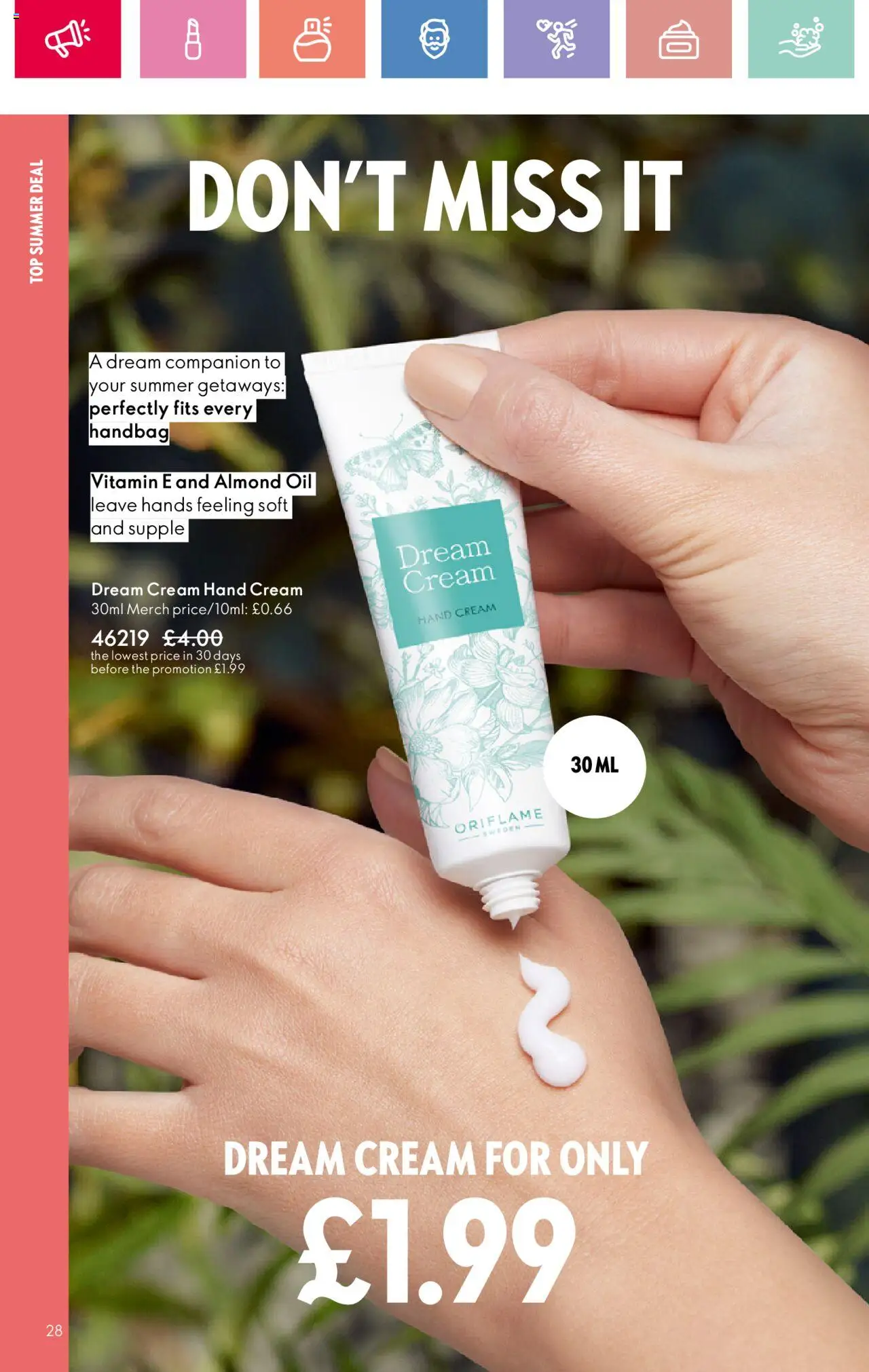  | Page: 28 | Products: Hand cream, Oil, Handbag, Cream