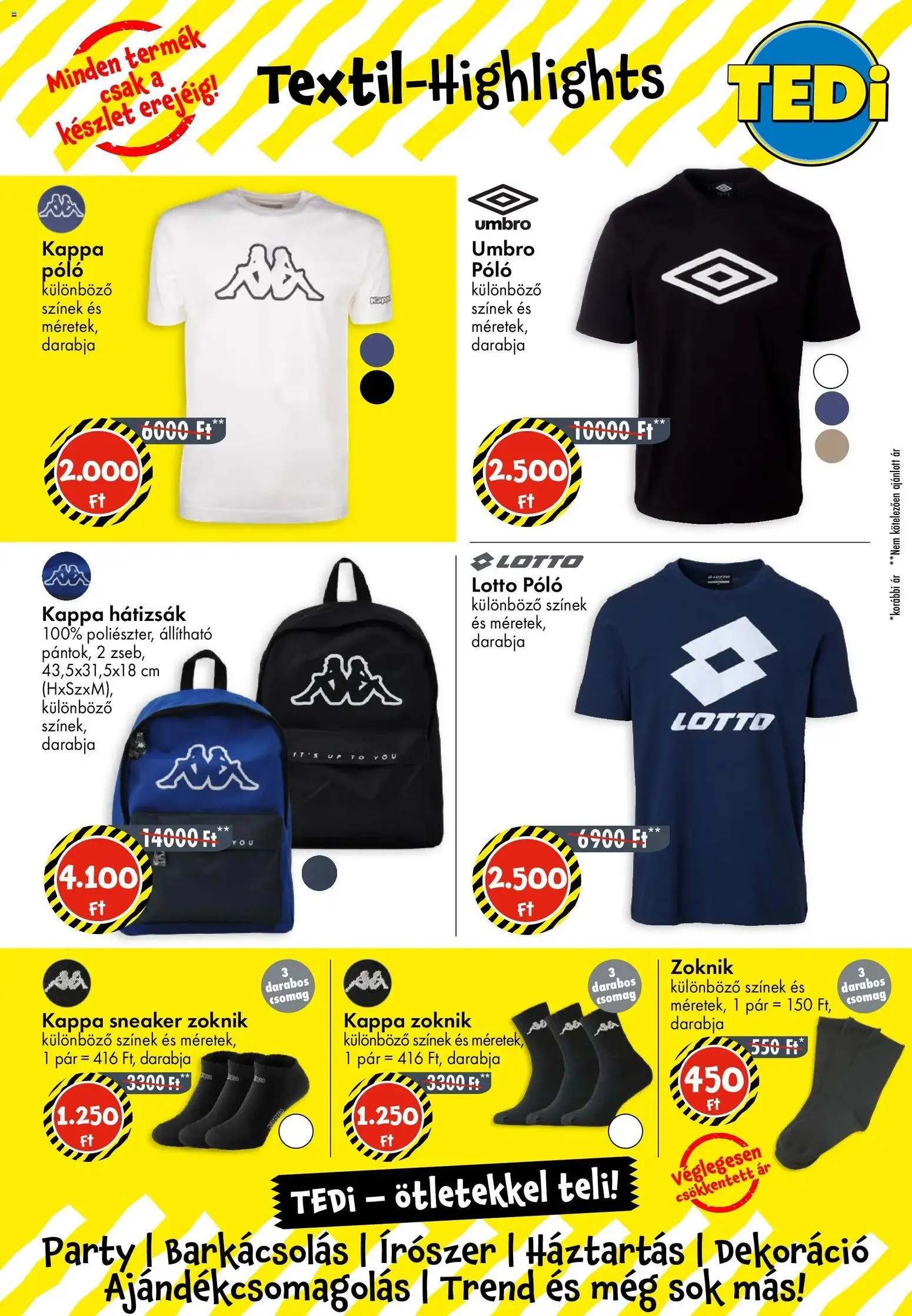 TEDi akciós ujság - amely érvényes a következő dátumtól: 16.01.2026 | Oldal: 2 | Termékek: Hátizsák, Dekoráció