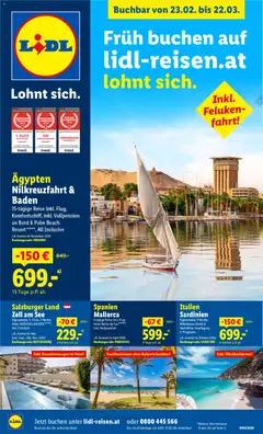 Lidl Frühbucher  - Highlights ab 23.02.2026 gültig