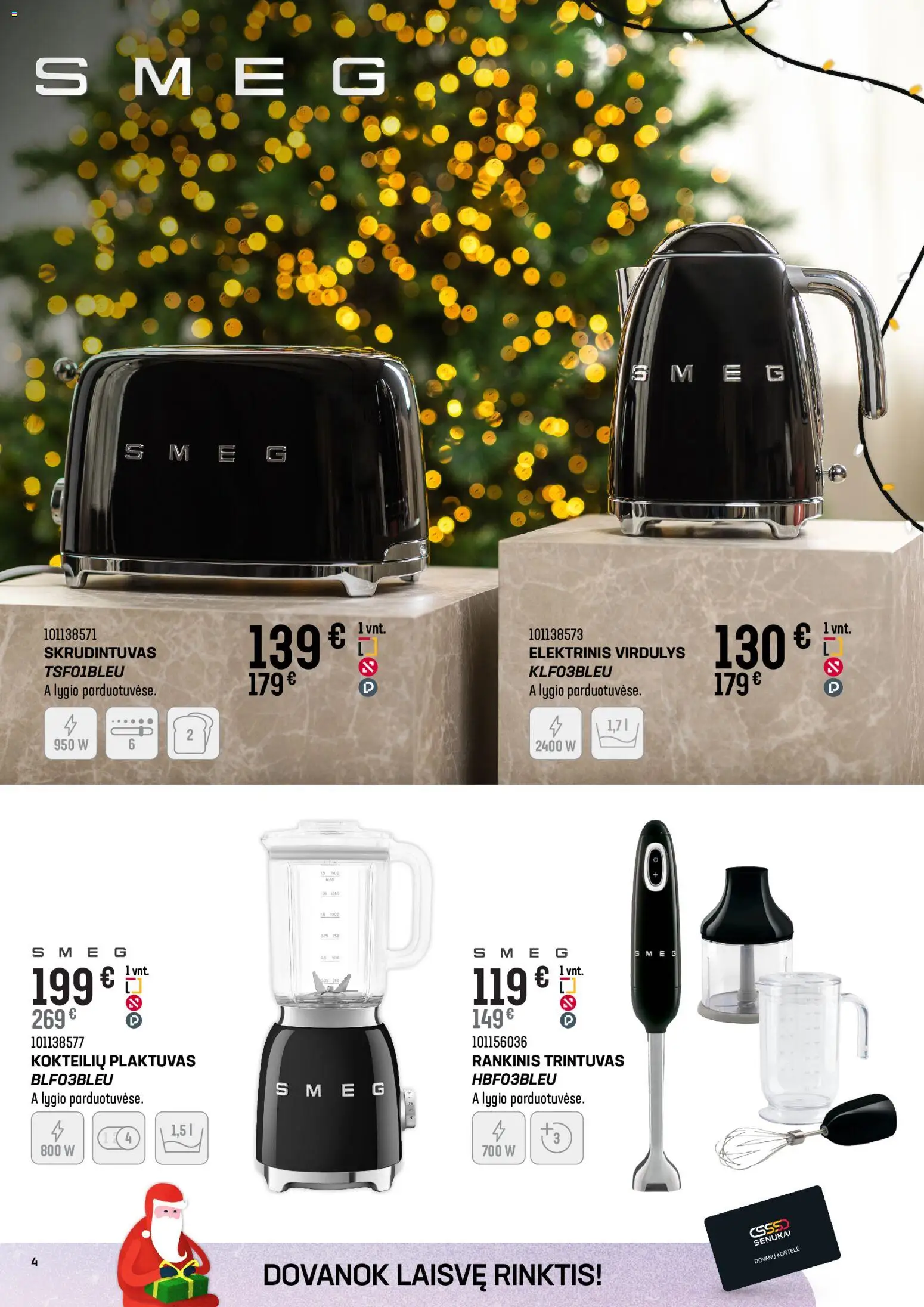 Senukai akcijos nuo 03.12.2025 | Puslapis: 4 | Prekių: Plaktuvas, Virdulys