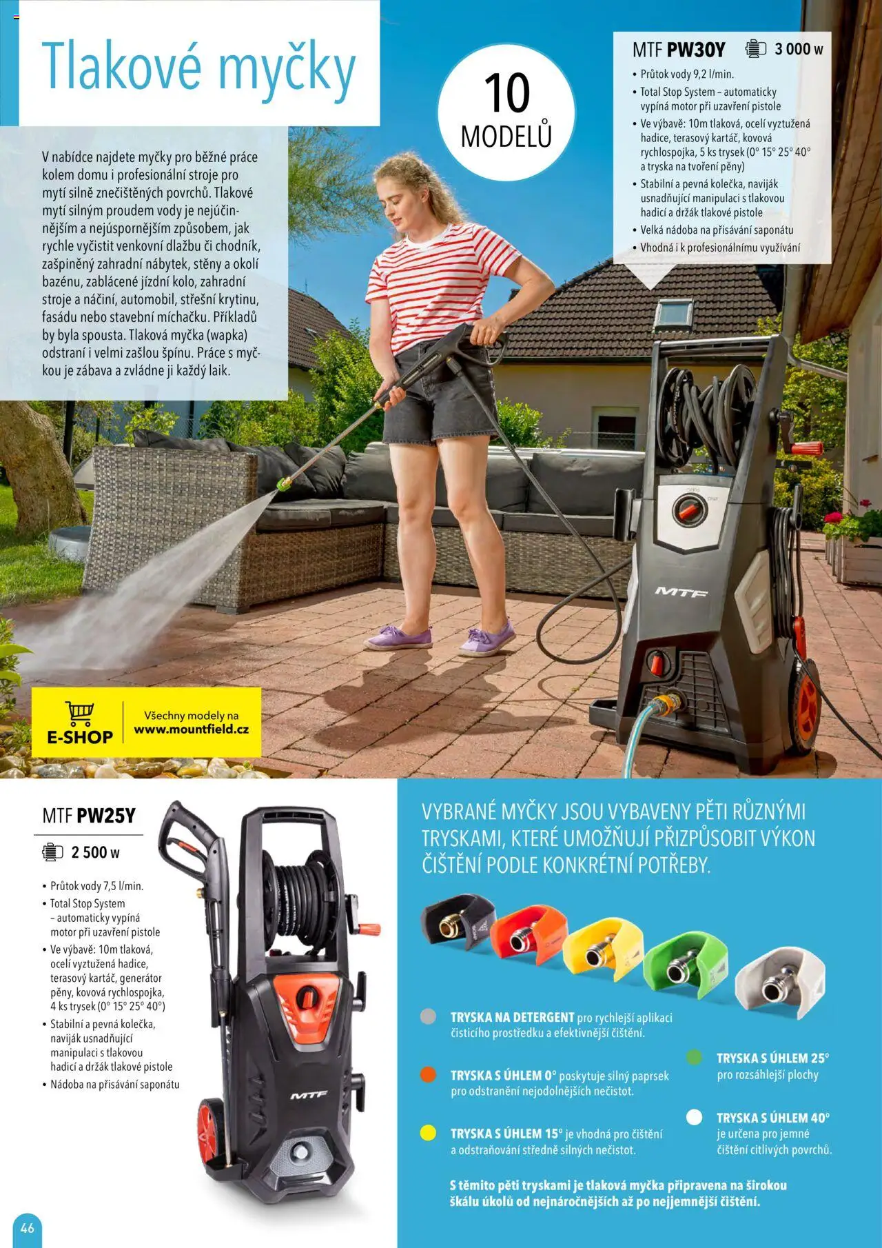 Mountfield katalog 2025 od 16.04.2025 | Strana: 46 | Produkty: Myčka, Naviják, Modely