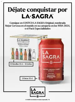 LA SAGRA CERVEZA ORIGINAL LAGER BOHEMIA, 24 latas 33 cl. Alc. 5,2% vol. │ válido desde el 03.07.2025 | Página: 70
