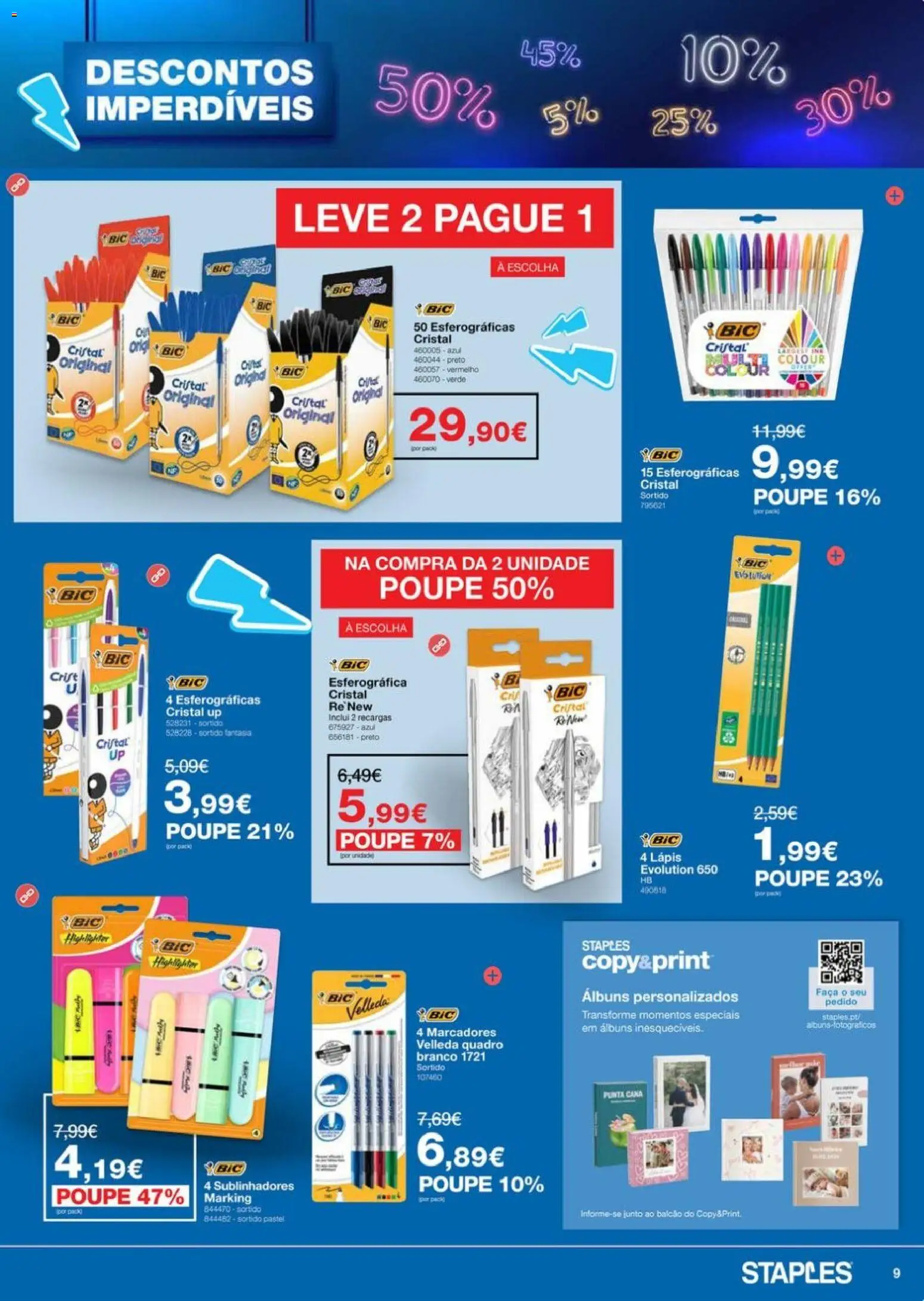Staples Descontos Imperdíveis Abril 2026 │ válido de 06.04.2026 | Página: 9 | Produtos: Faca, Quadro