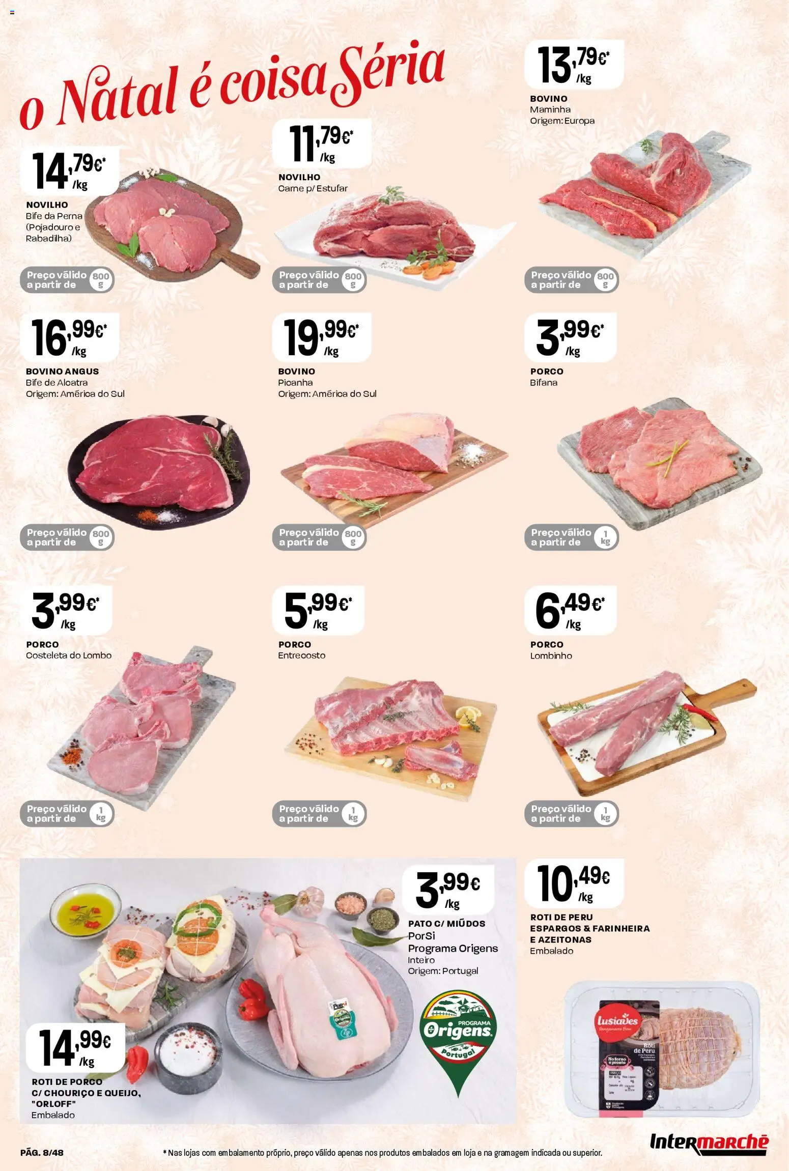 Intermarché folheto │ válido de 18.12.2025 | Página: 8 | Produtos: Azeitonas, Peru, Lombo, Chouriço