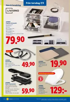 Lidl erbjudanden - Förhandsvisning av reklamblad från butik Lidl aktuell från 04.05.2026 | Sida: 24 | Produkter: Badrumsmatta, Låda