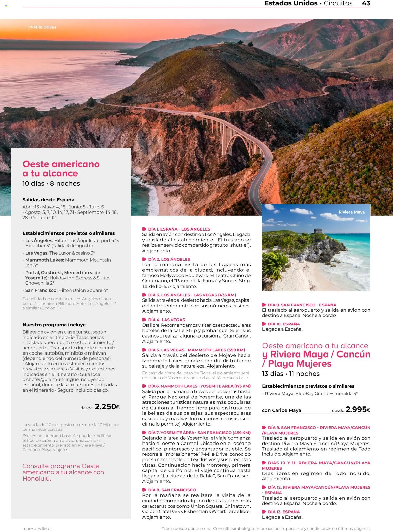 Viajes El Corte Inglés Norteamérica y Caribe │ válido desde el 01.01.2026 | Página: 43