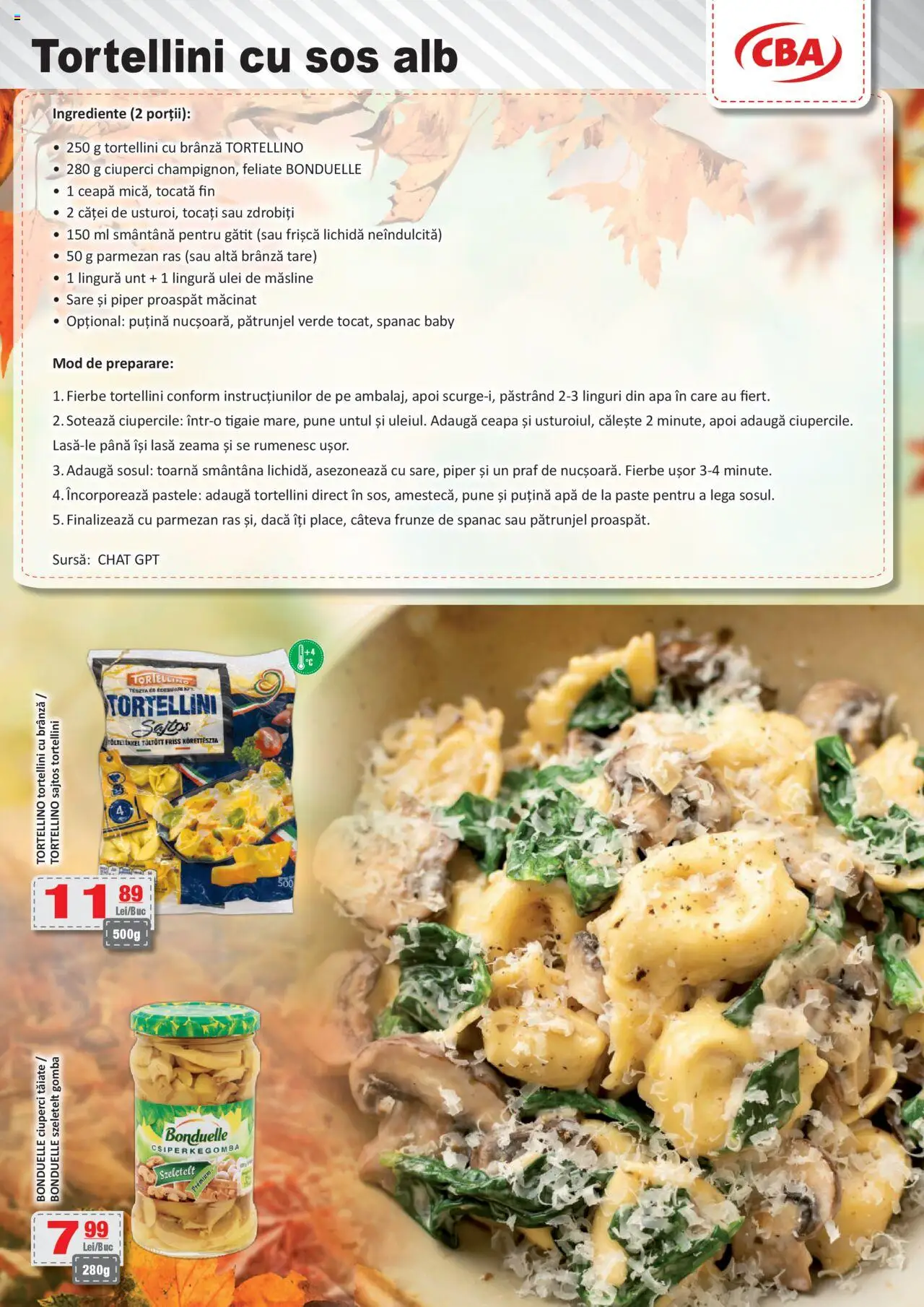 Noul catalog CBA – valabil de la 10.10.2025 | Pagină: 9 | Produse: Pătrunjel, Unt, Ceapă, Parmezan