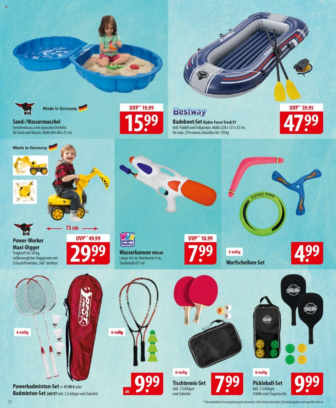 Famila Prospekt 	 - gültig ab dem 23.06.2025 | Seite: 20 | Produkte: Badmintonset