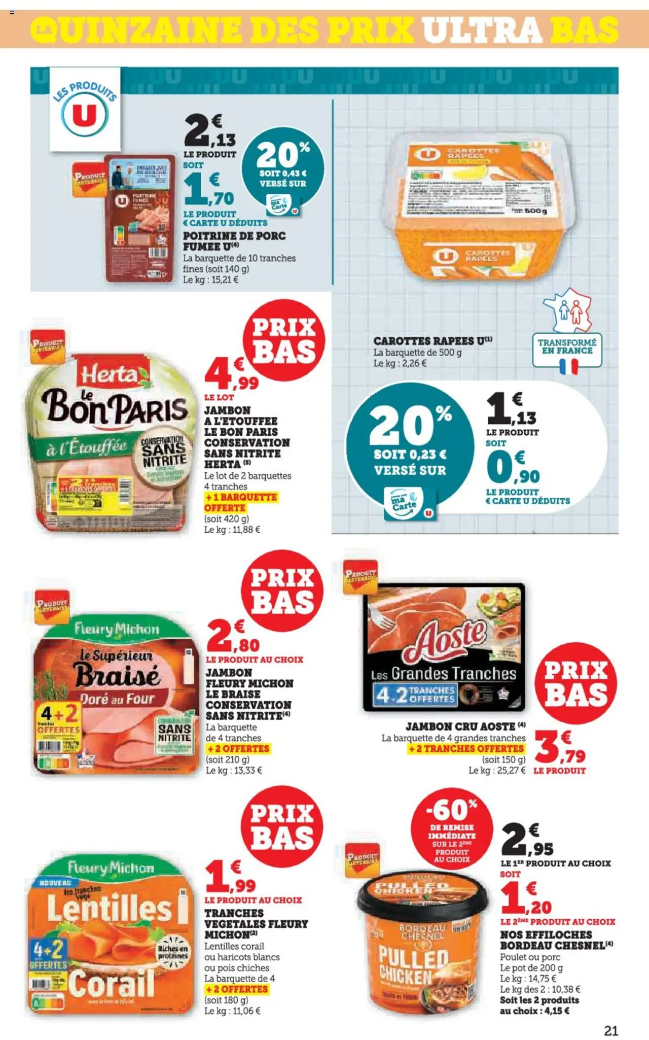  | Page: 21 | Produits: Four, Pois, Jambon, Porc