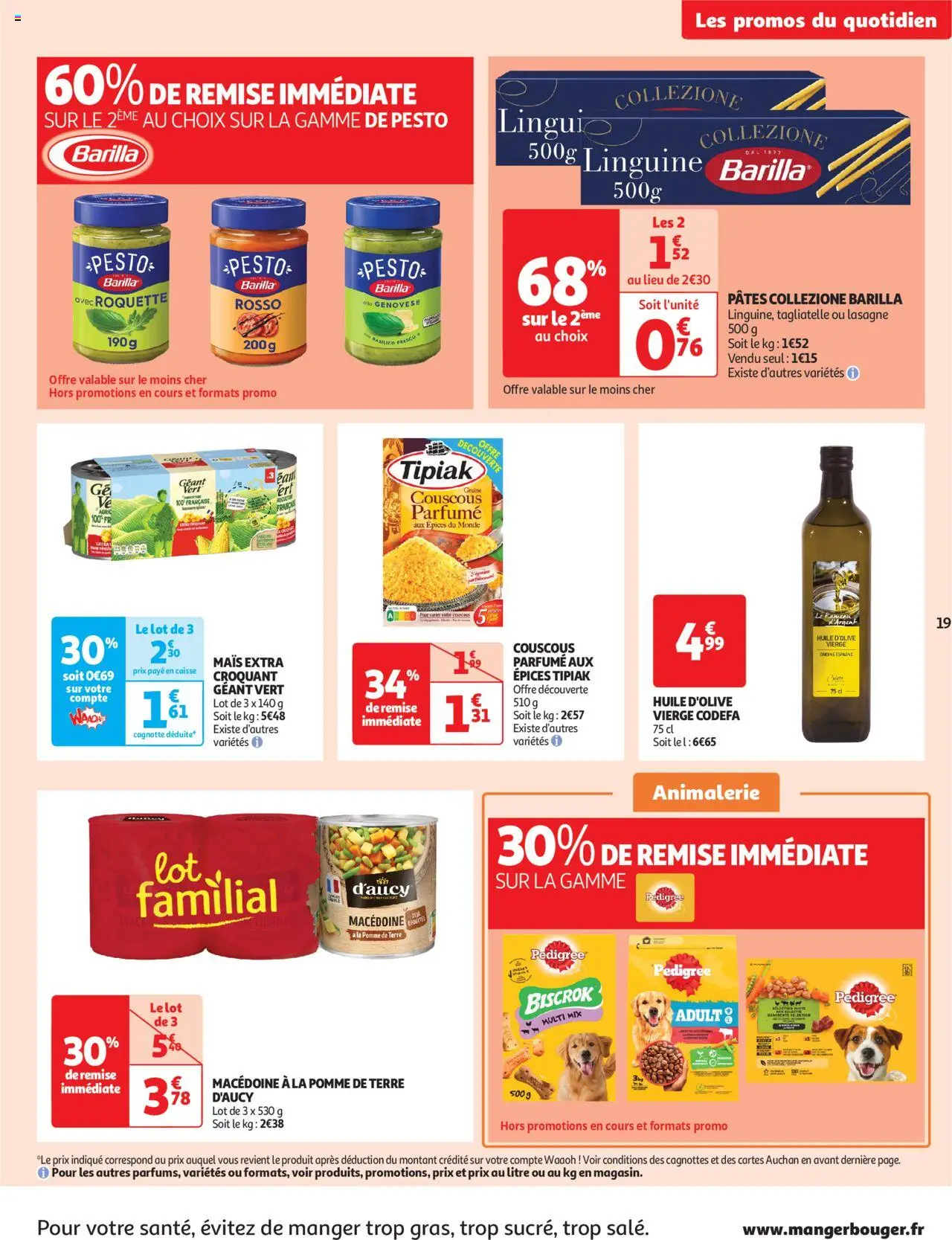  | Page: 19 | Produits: Huile D'olive, Pomme de terre, Couscous, Roquette