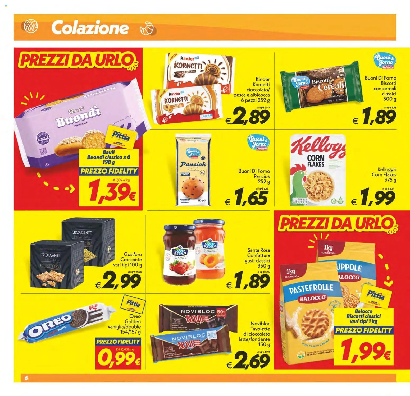 Volantino SuperConveniente del 04.11.2025 | Pagina: 6 | Prodotti: Cereali, Pesca, Arachidi, Cacao