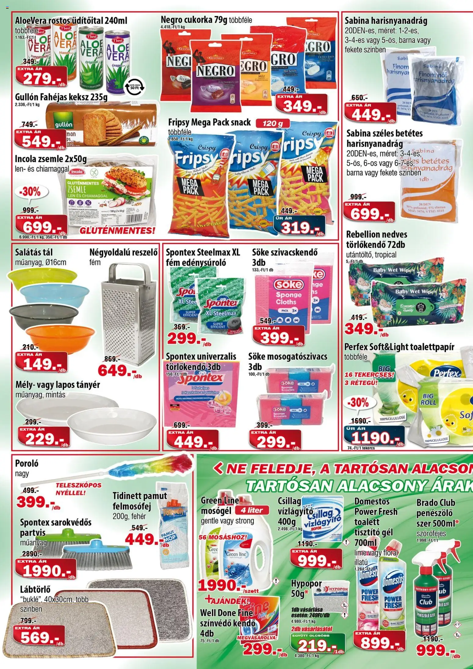 Vianni akciós ujság - amely érvényes a következő dátumtól: 29.04.2026 | Oldal: 2 | Termékek: Kendő, Zsemle, Felmosófej, Keksz