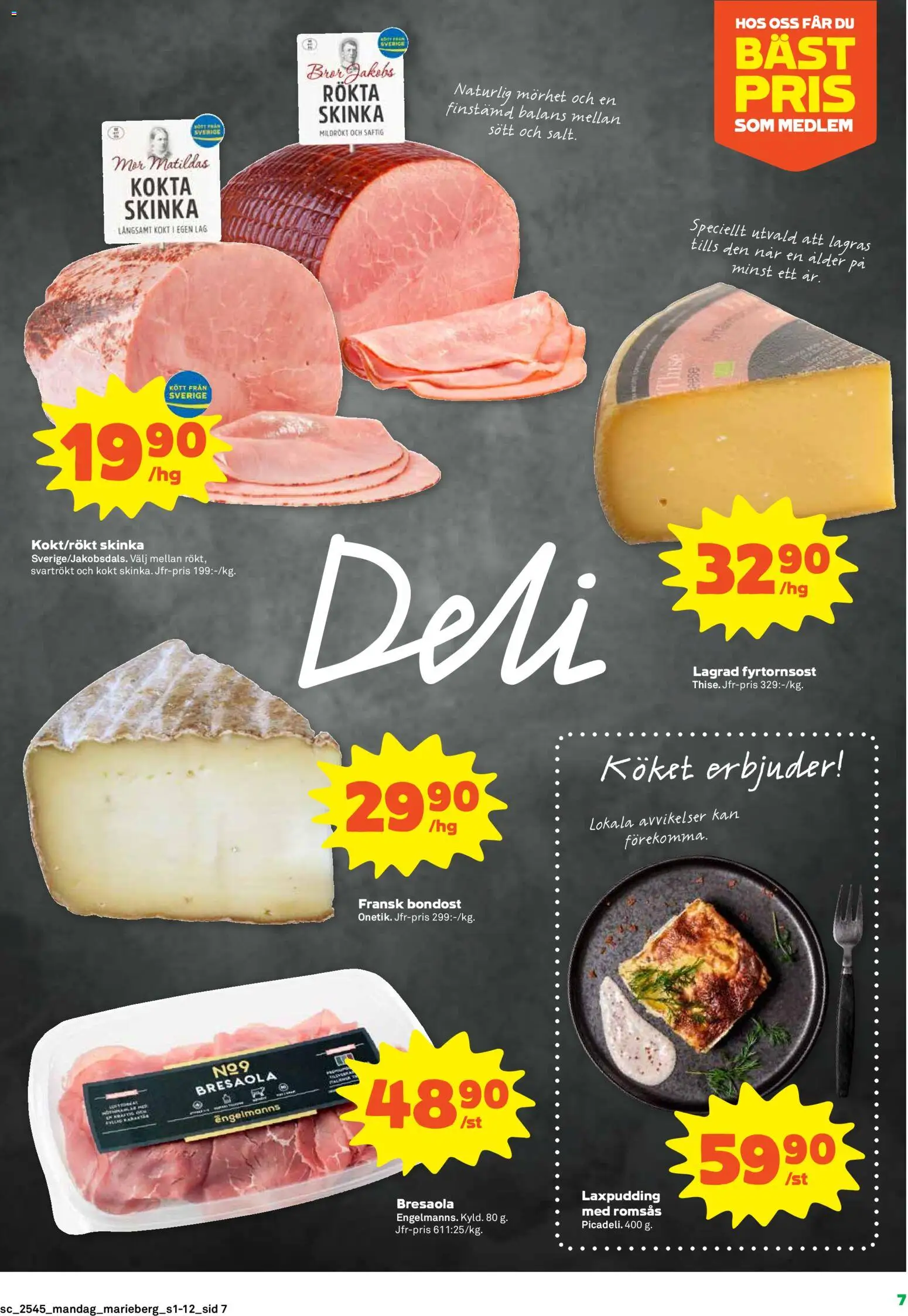 Coop Forum reklamblad aktuell från 03.11.2025 | Sida: 7 | Produkter: Romsås, Skinka