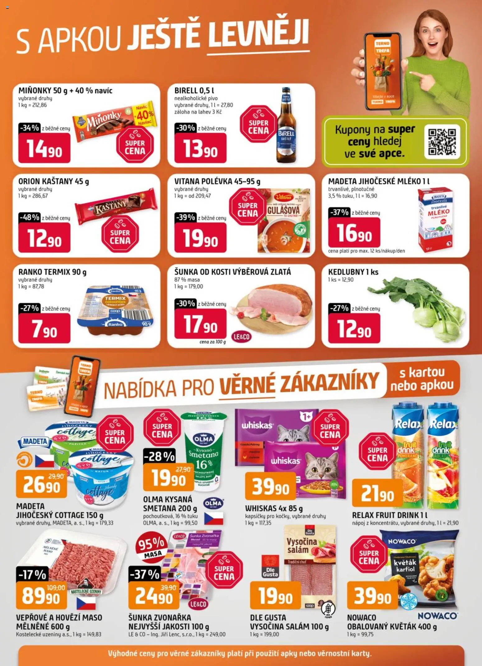 Trefa leták od 04.03.2026 | Strana: 12 | Produkty: Birell, Smetana, Vysočina, Cottage