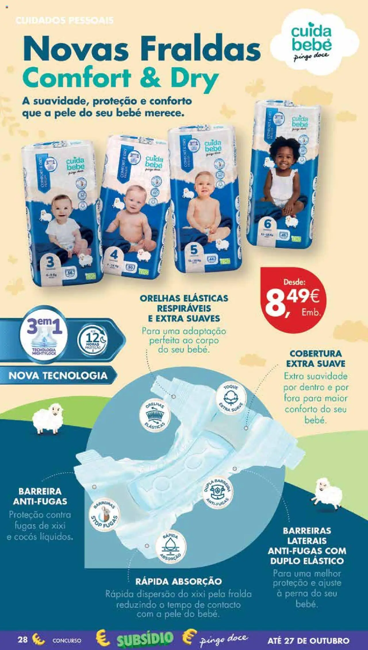Pingo Doce Poupe Esta Semana Madeira │ válido de 07.10.2025 | Página: 28 | Produtos: Fraldas