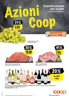 Vorschau von dem Prospekt - Coop - Una settimana di azioni ab 28.08.2025