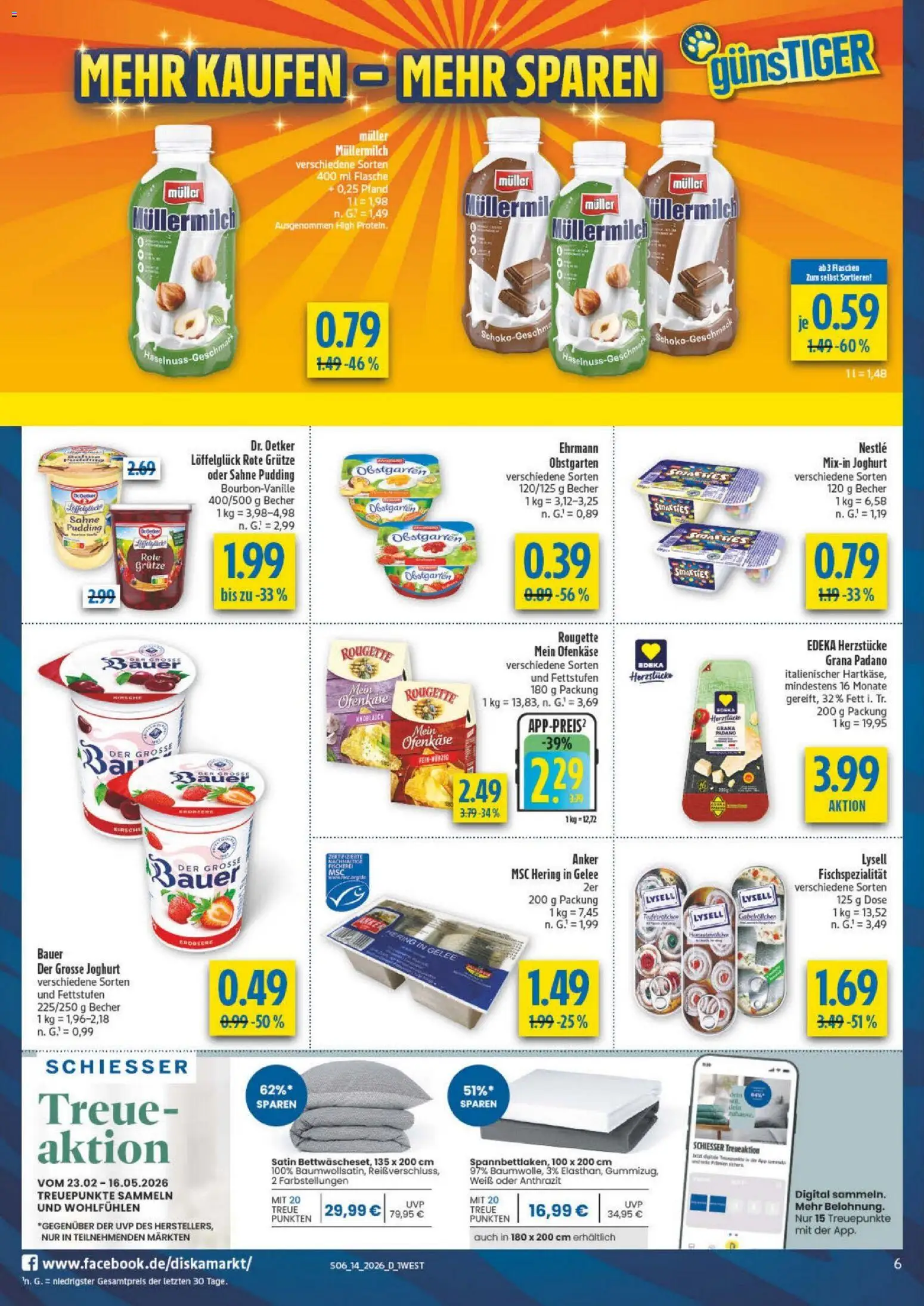 Diska - Diska Angebote Bayern KW14 – gültig ab 30.03.2026 | Seite: 6 | Produkte: Pudding, Knoblauch, Muller mullermilch, Sahne