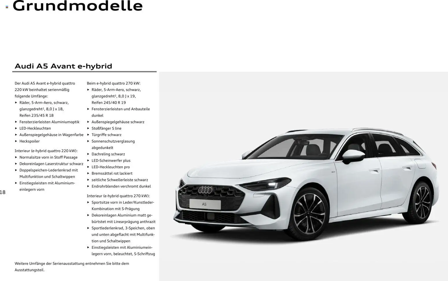 Audi A5 – gültig ab 28.10.2025 | Seite: 18