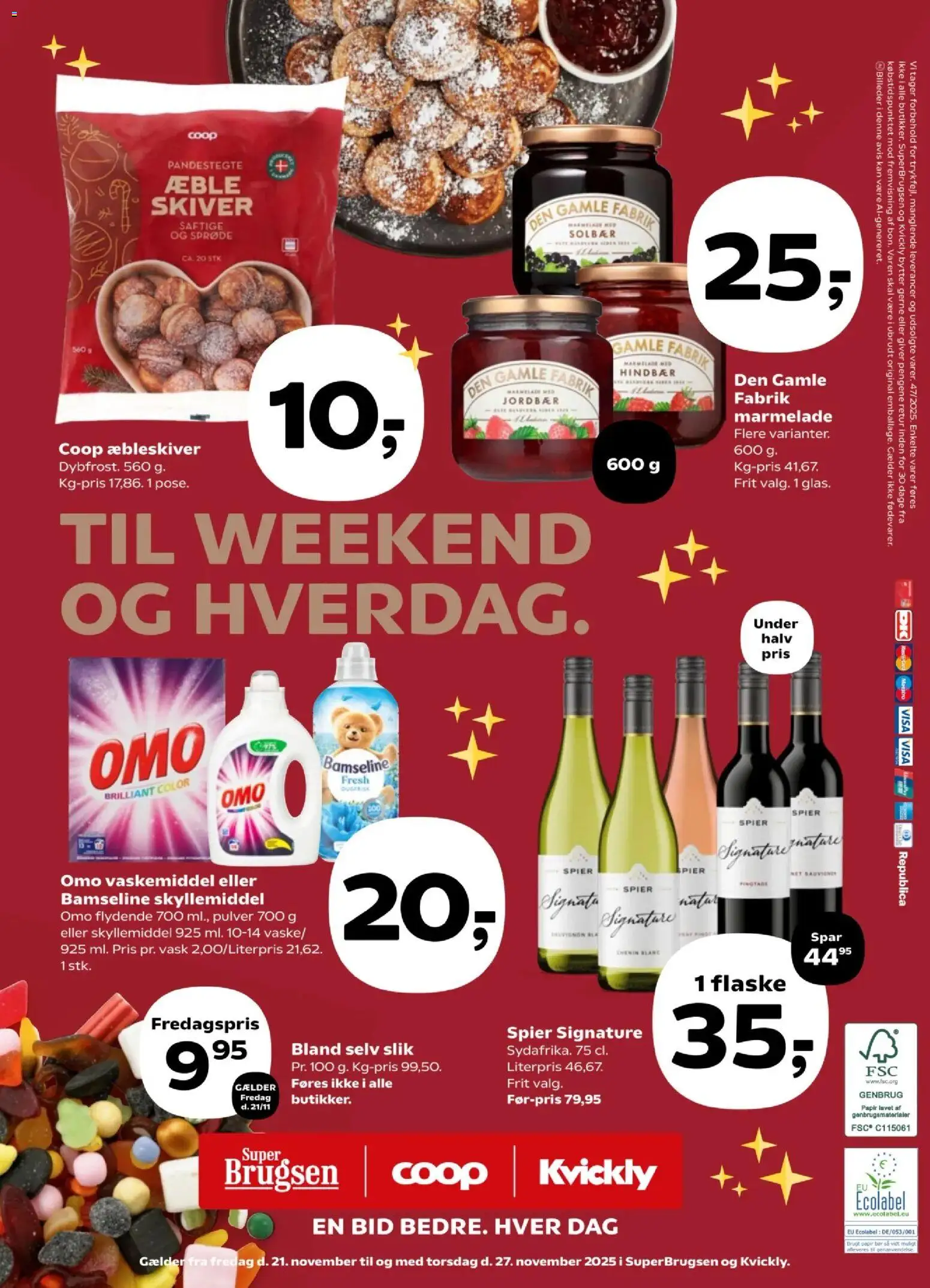 Super Brugsen tilbudsavis – gyldig fra 21.11.2025 | Side: 32 | Produkter: Slik, Hindbær, Marmelade, Solbær