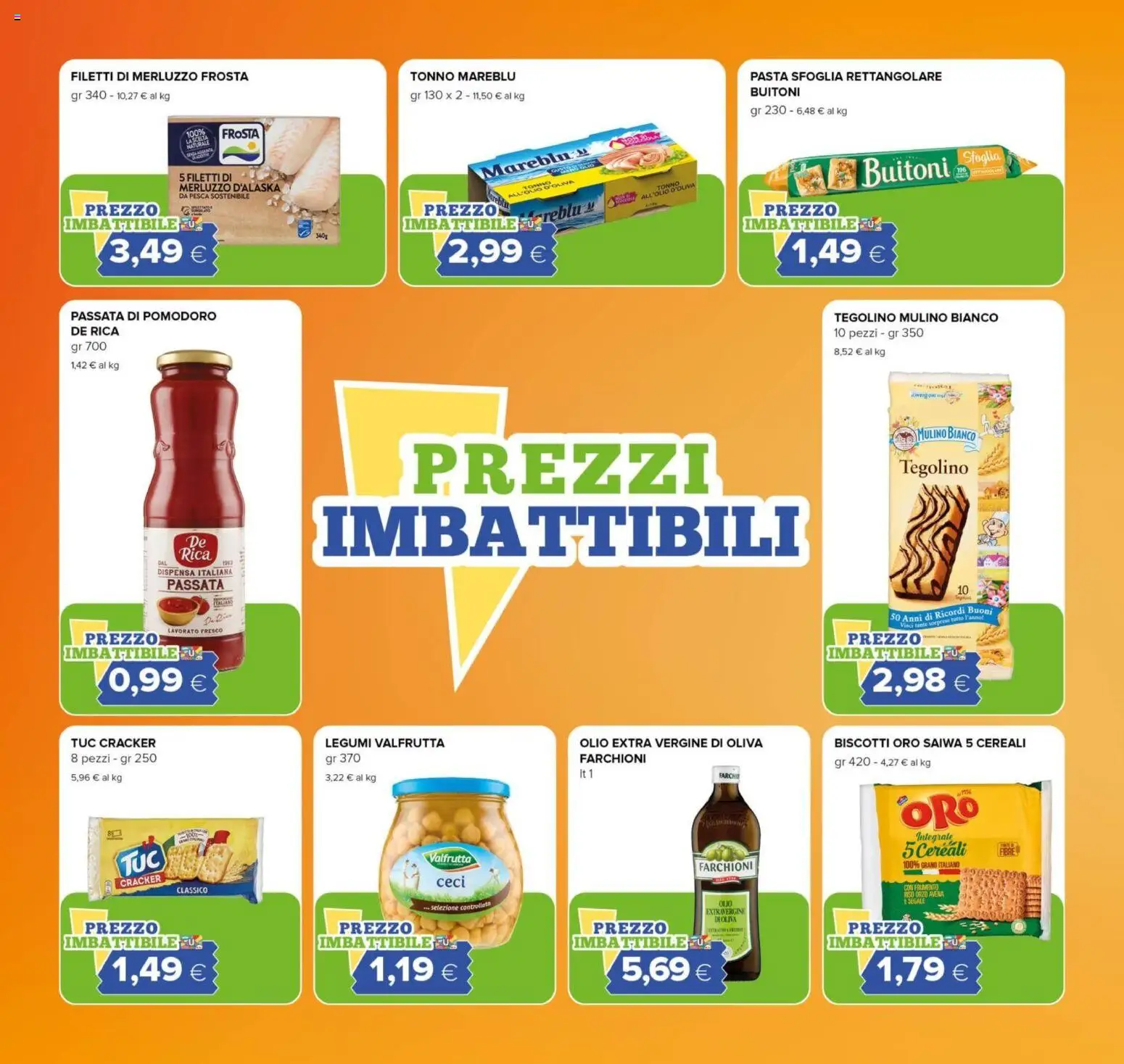 Volantino Tigre del 23.10.2025 | Pagina: 2 | Prodotti: Legumi, Ceci, Tonno, Olio extra vergine