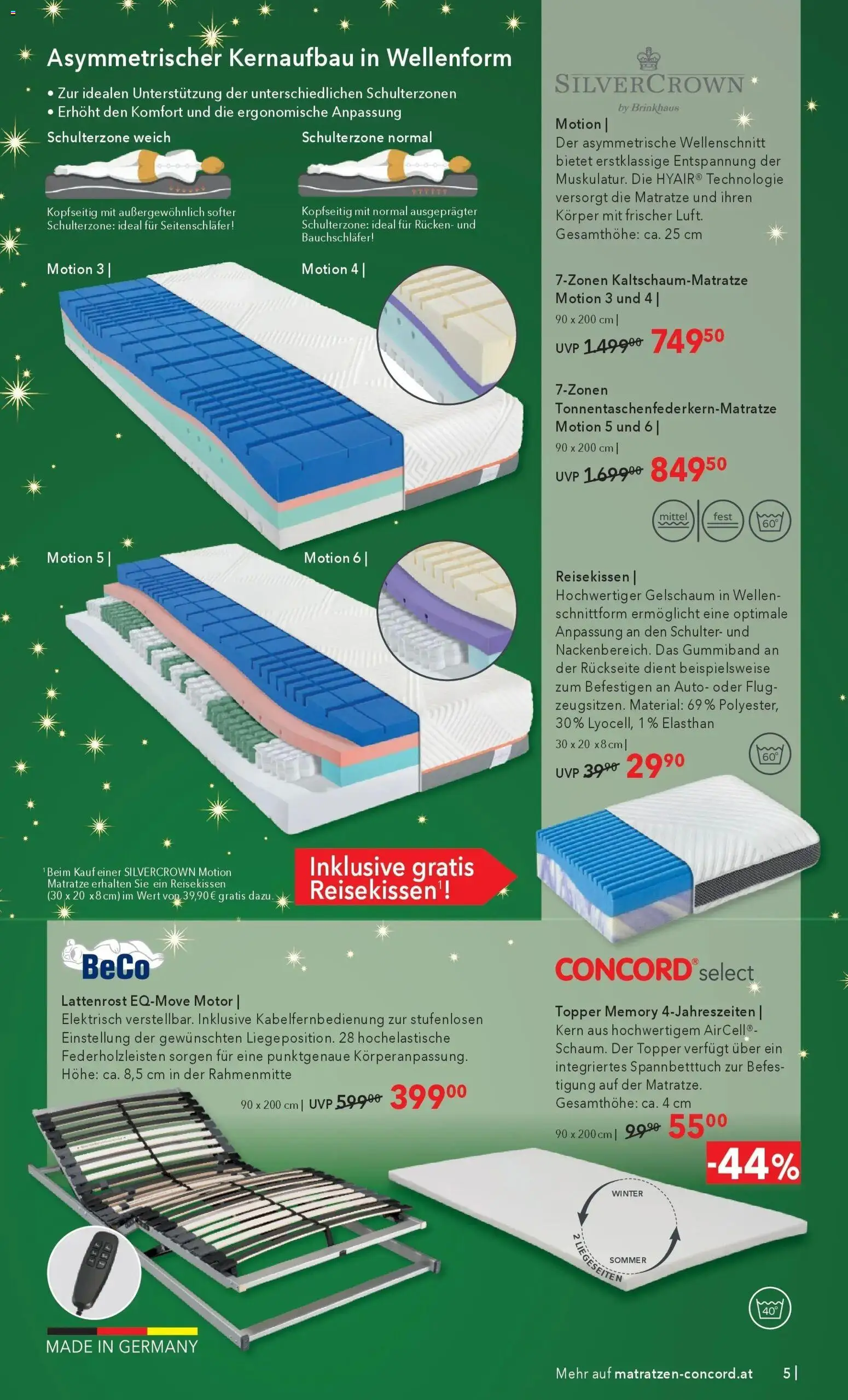 Matratzen Concord Flugblatt gültig ab 26.11.2025 | Seite: 5 | Produkte: Matratze, Lattenrost