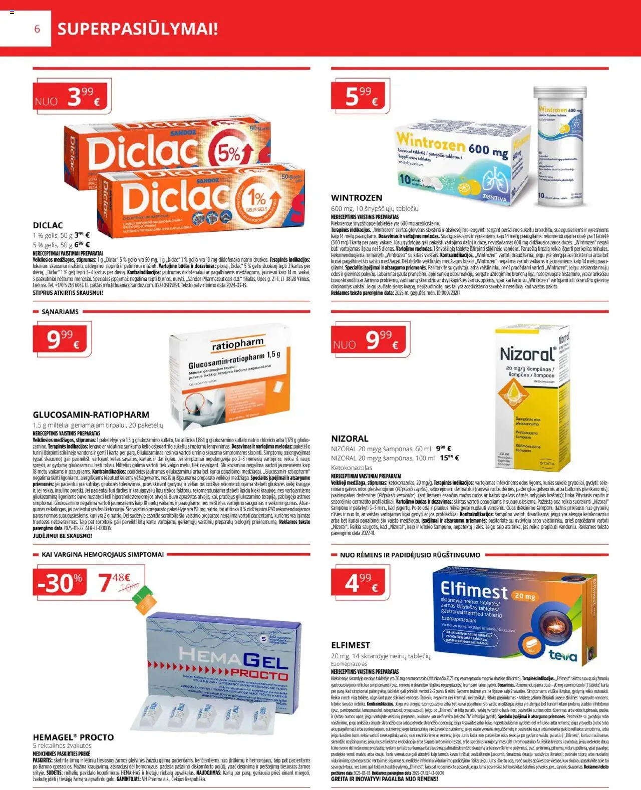Gintarinė akcijos nuo 01.09.2025 | Puslapis: 6 | Prekių: Šampūnas