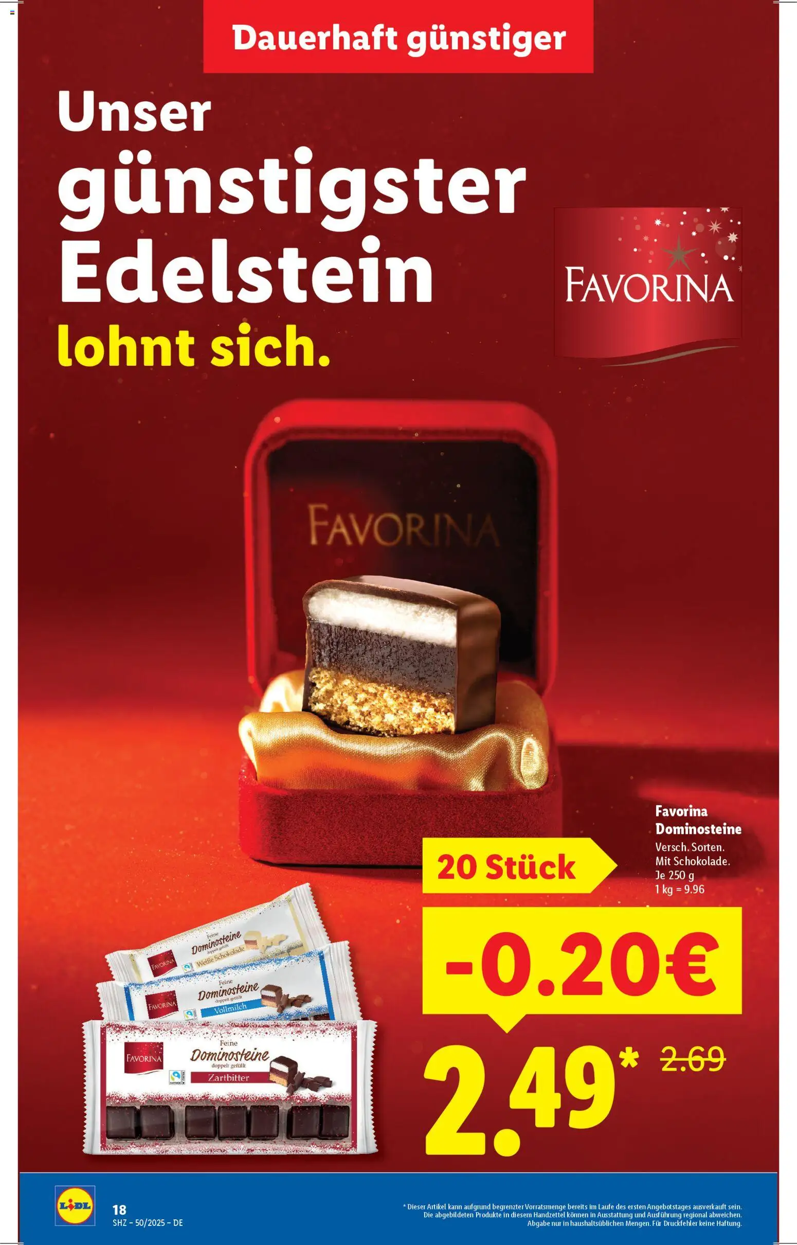 Lidl - Prospekt – gültig ab 08.12.2025 | Seite: 18 | Produkte: Schokolade