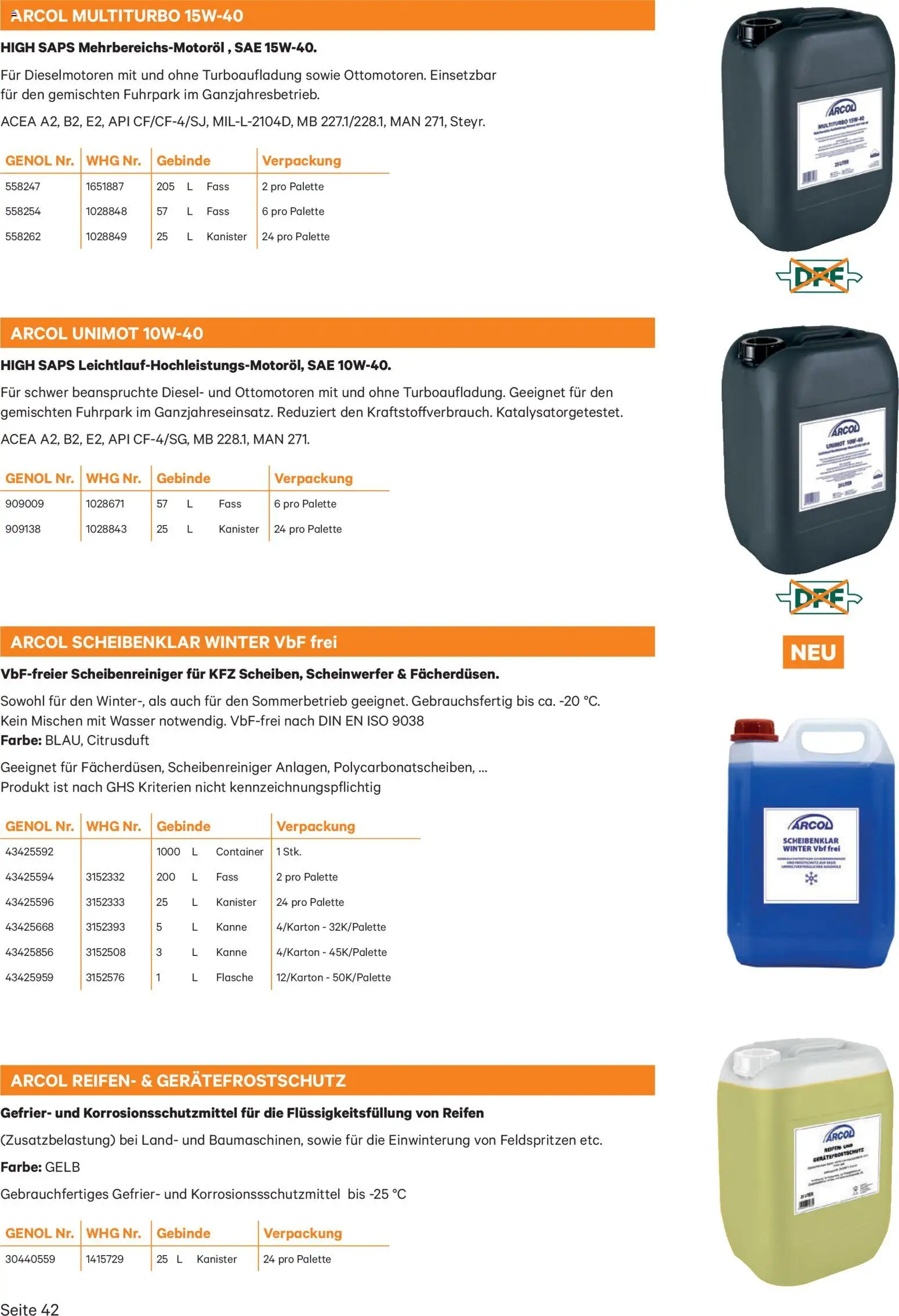 Lagerhaus Genol - Produkt- übersicht gültig ab 03.12.2025 | Seite: 42 | Produkte: Wasser