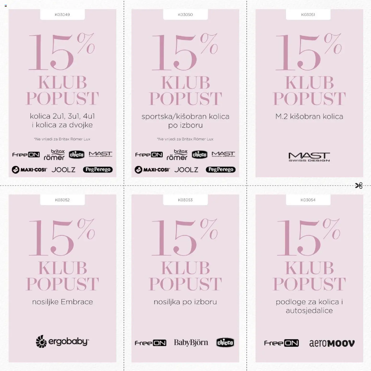 Baby Center katalog | vrijedi od 10.03.2026 | Stranica: 55 | Proizvodi: Mast, Autosjedalice, Kolica, Kišobran