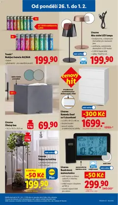 Náhled letáku Livarno Stojan na květiny, Práškově lakovaný kov, Ø 25 x 65 cm od 26.01.2026 | Strana: 7 | Produkty: LED lampa, Stojan na květiny, Meteostanice, Baterie