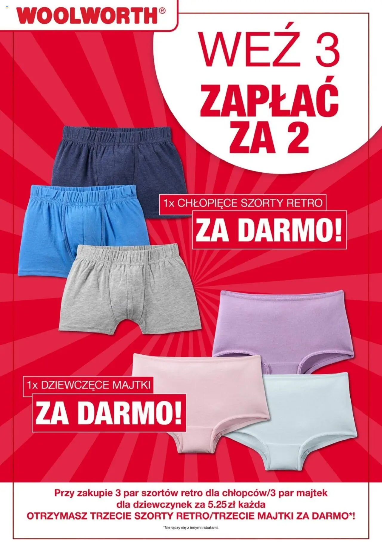 Woolworth Gazetka od 01.08.2025 | Strona: 25 | Produkty: Szorty, Majtki