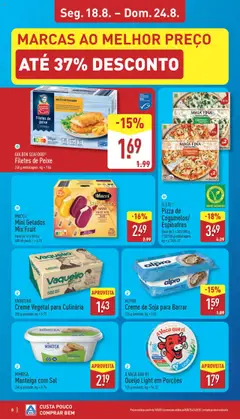 Aldi folheto │ válido de 18.08.2025 | Página: 8 | Produtos: Soja, Espinafres, Peixe, Massa