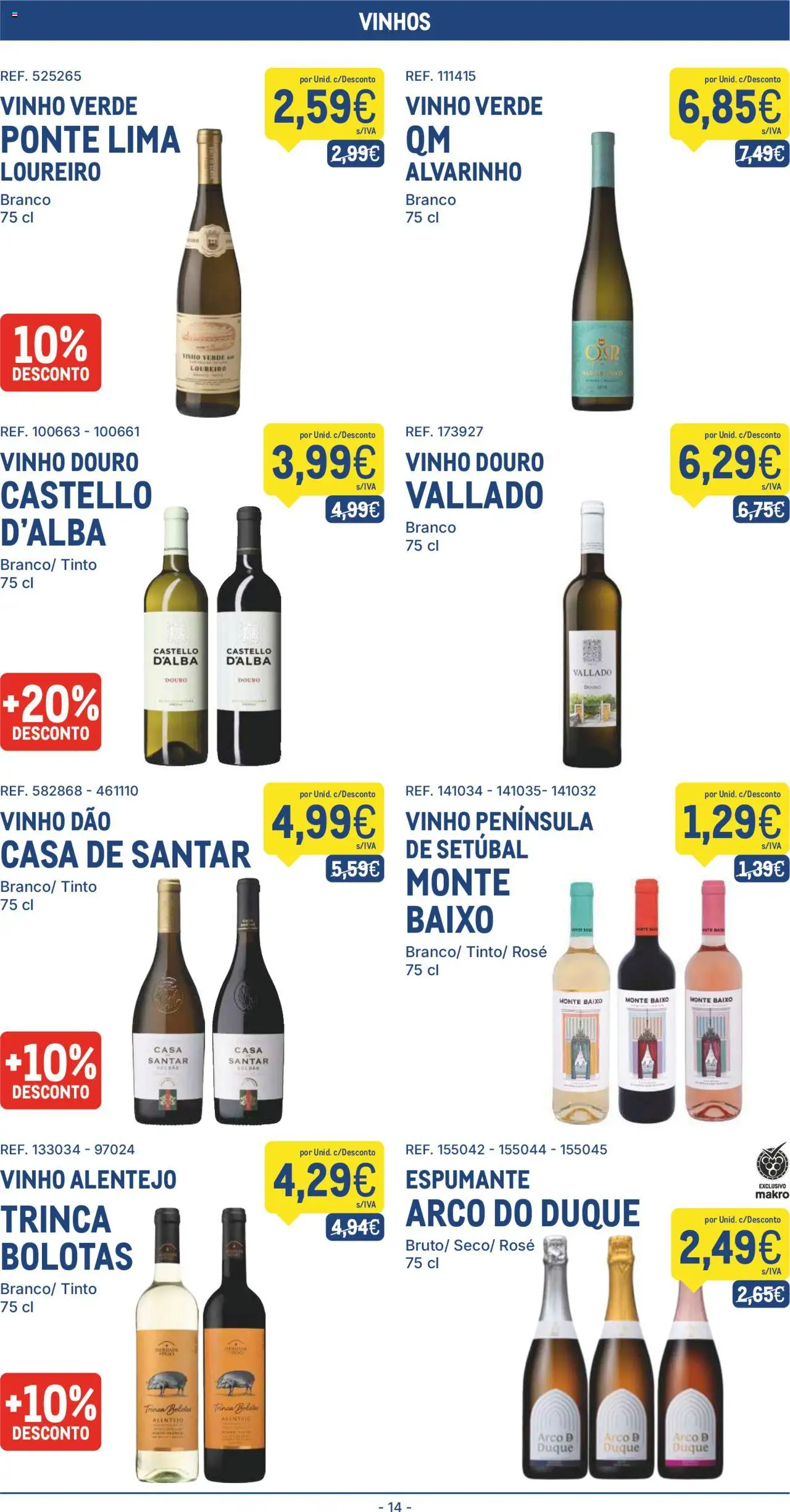 Makro folheto │ válido de 12.08.2025 | Página: 14 | Produtos: Espumante, Castello d'Alba, Vinho