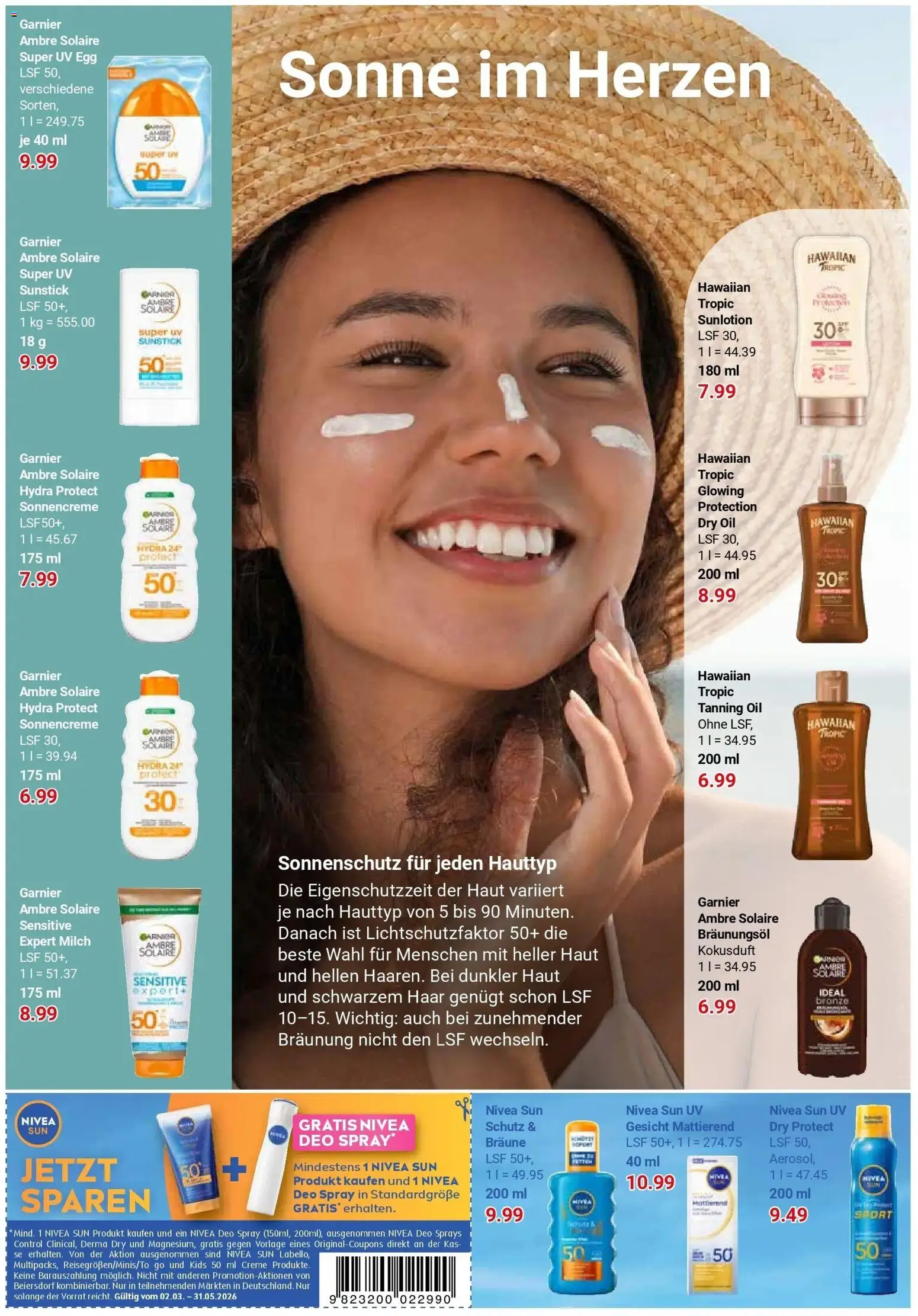 Globus Prospekt Duisburg	 – gültig ab 27.04.2026 | Seite: 26 | Produkte: Milch, Creme, Sonnencreme