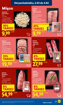 Pogląd oferty "Rzeźnik Schab bez kości w plastrach, XXL, 700 g" - ważna od 02.02.2026 | Strona: 33