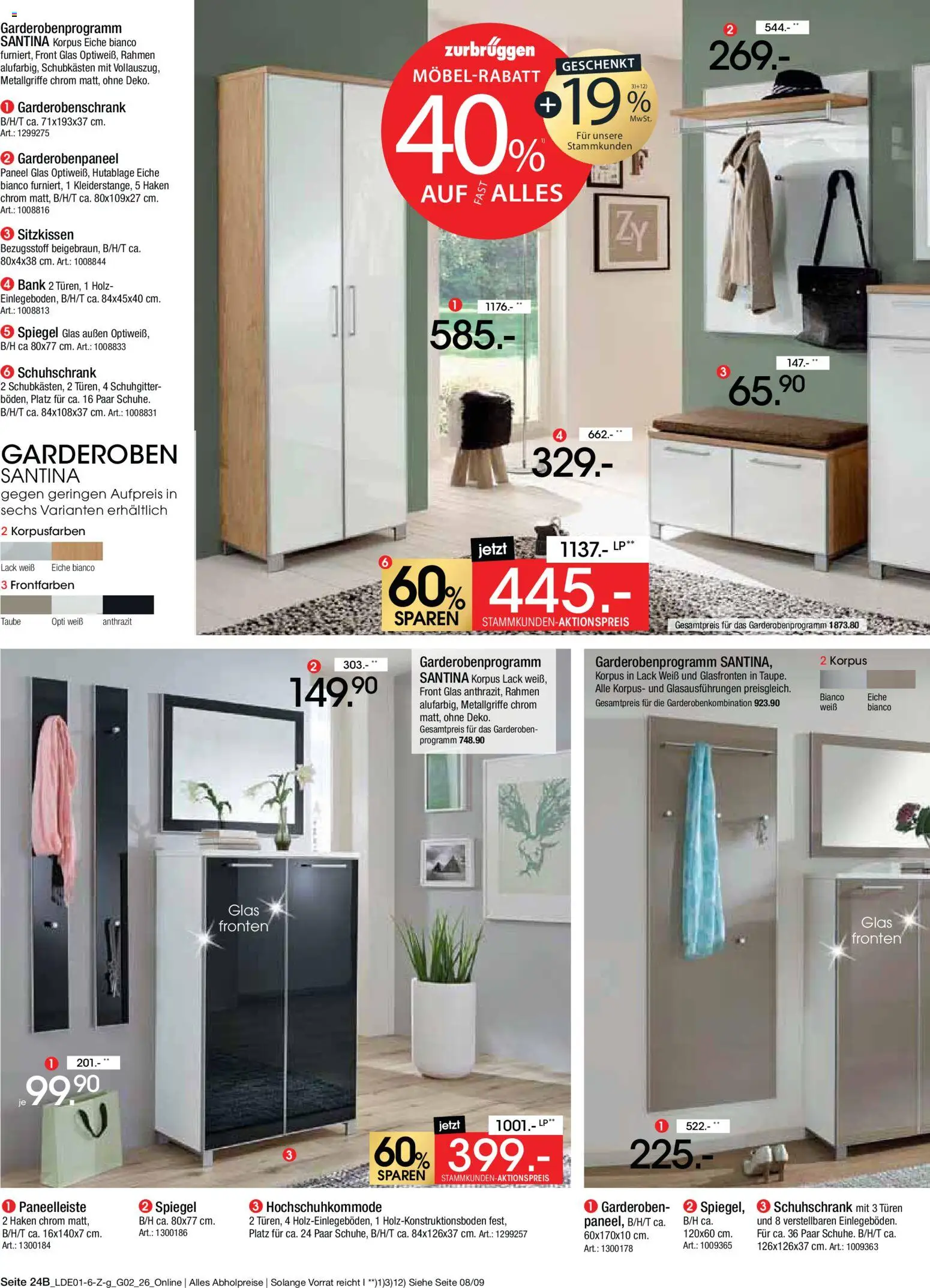 Zurbrüggen Große Marken-Sensation – gültig ab 31.01.2026 | Seite: 30 | Produkte: Spiegel, Garderobenschrank
