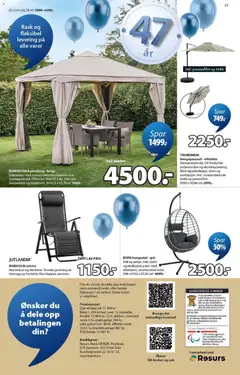 Forhåndsvisning av JYSK kundeavis gyldig fra 13.04.2026 | Side: 23 | Produkter: Vekt, Суміш дитяча, Paviljong