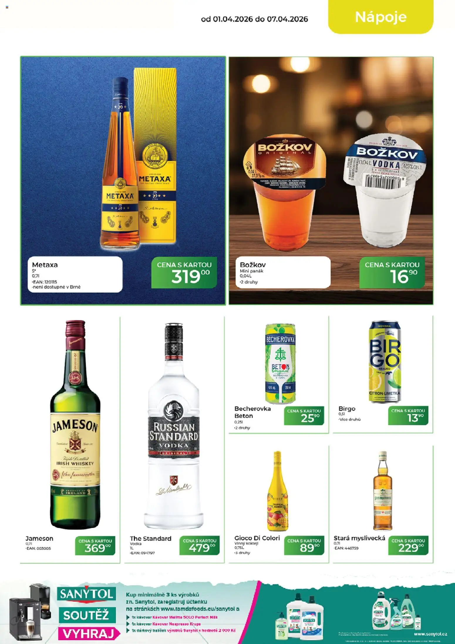 Tamda Foods leták od 01.04.2026 | Strana: 17 | Produkty: Whiskey, Kávovar, Panák, Becherovka