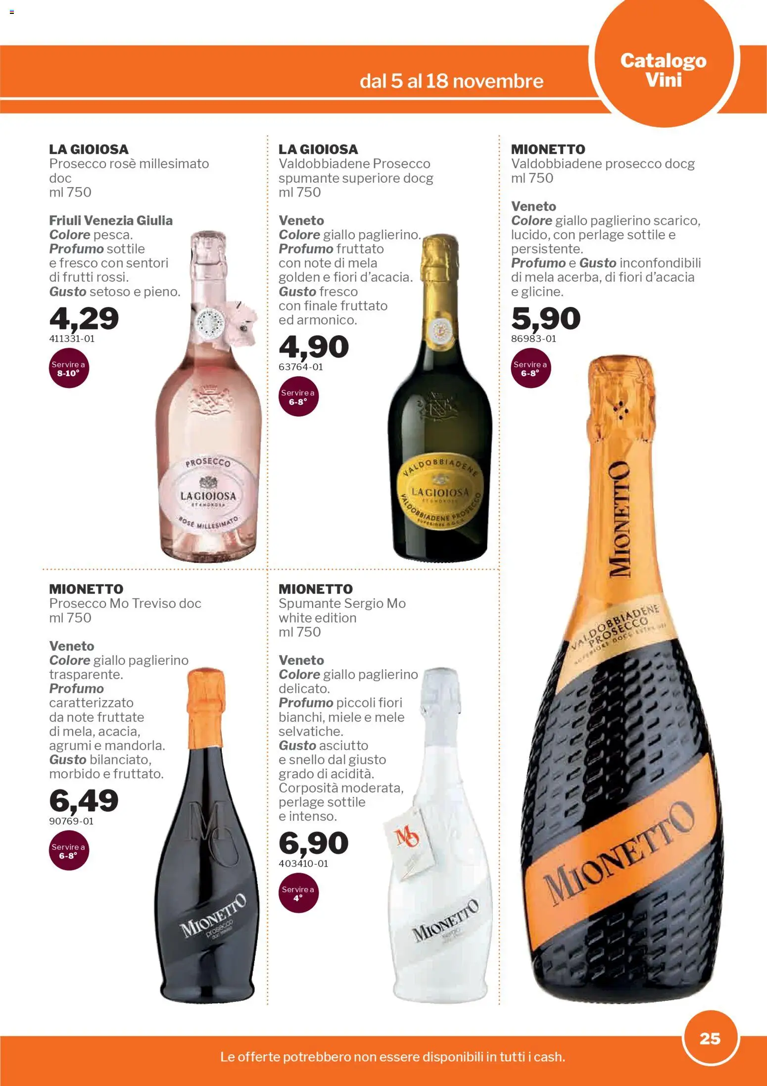 Volantino Sogegross del 05.11.2025 | Pagina: 25 | Prodotti: Mele, Spumante, Miele, Profumo