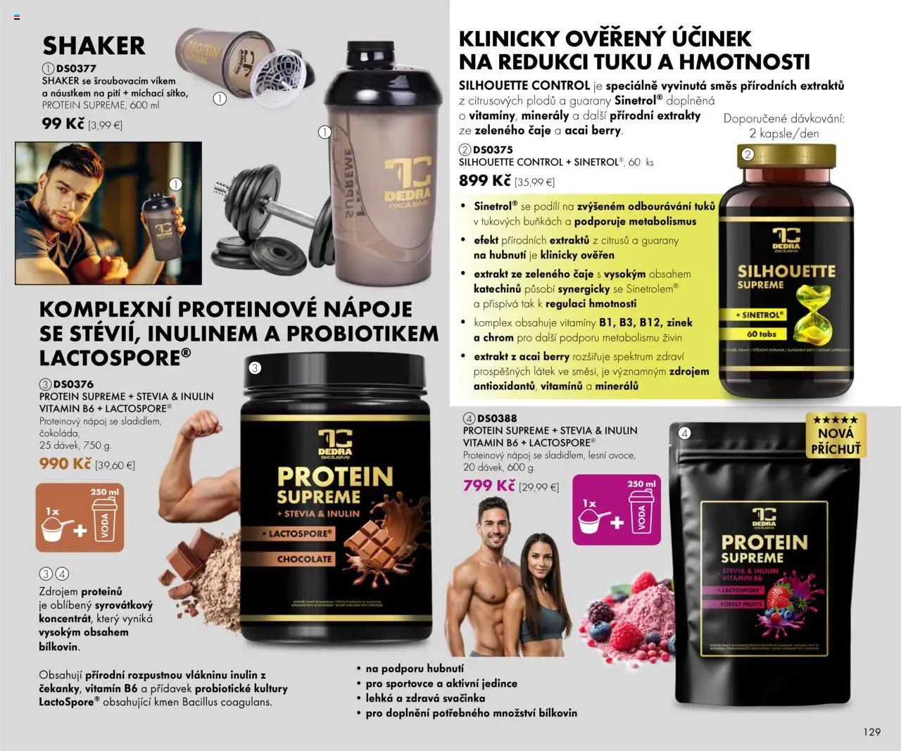 Dedra Katalog 8 2025 │ platný od 25.07.2025 | Strana: 29 | Produkty: Protein, Voda