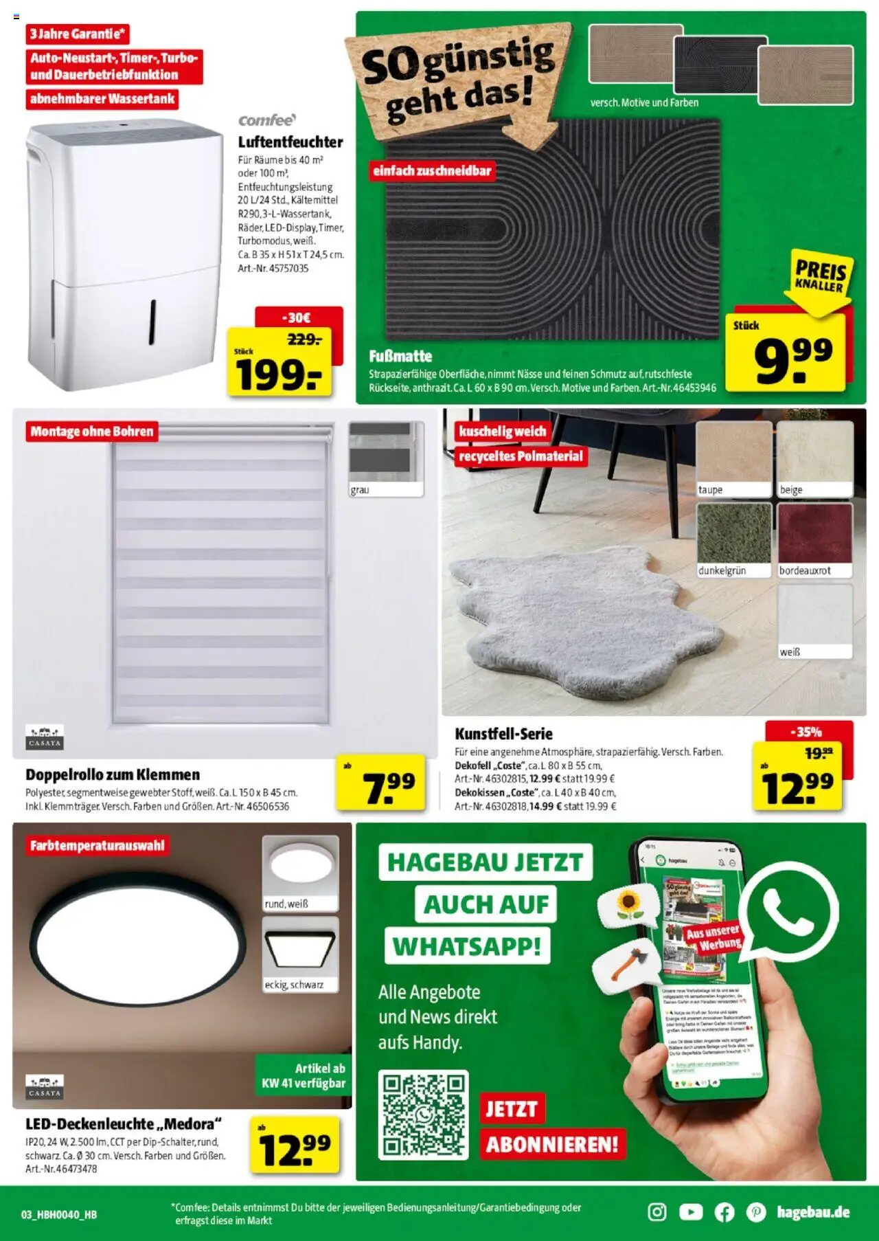 Hagebau Prospekt Leese – gültig ab 27.09.2025 | Seite: 3 | Produkte: Fußmatte