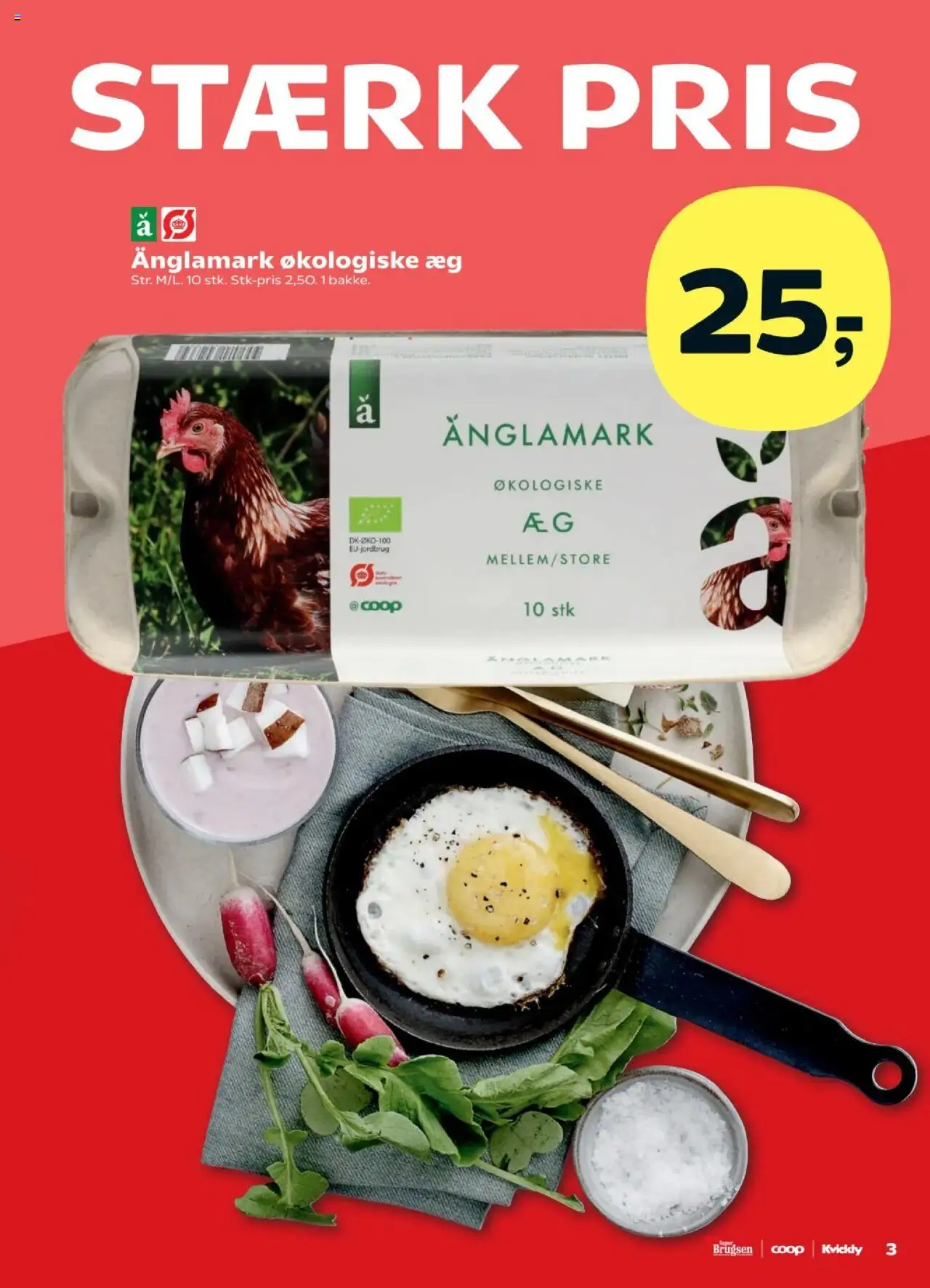 Super Brugsen tilbudsavis – gyldig fra 24.10.2025 | Side: 3 | Produkter: Æg
