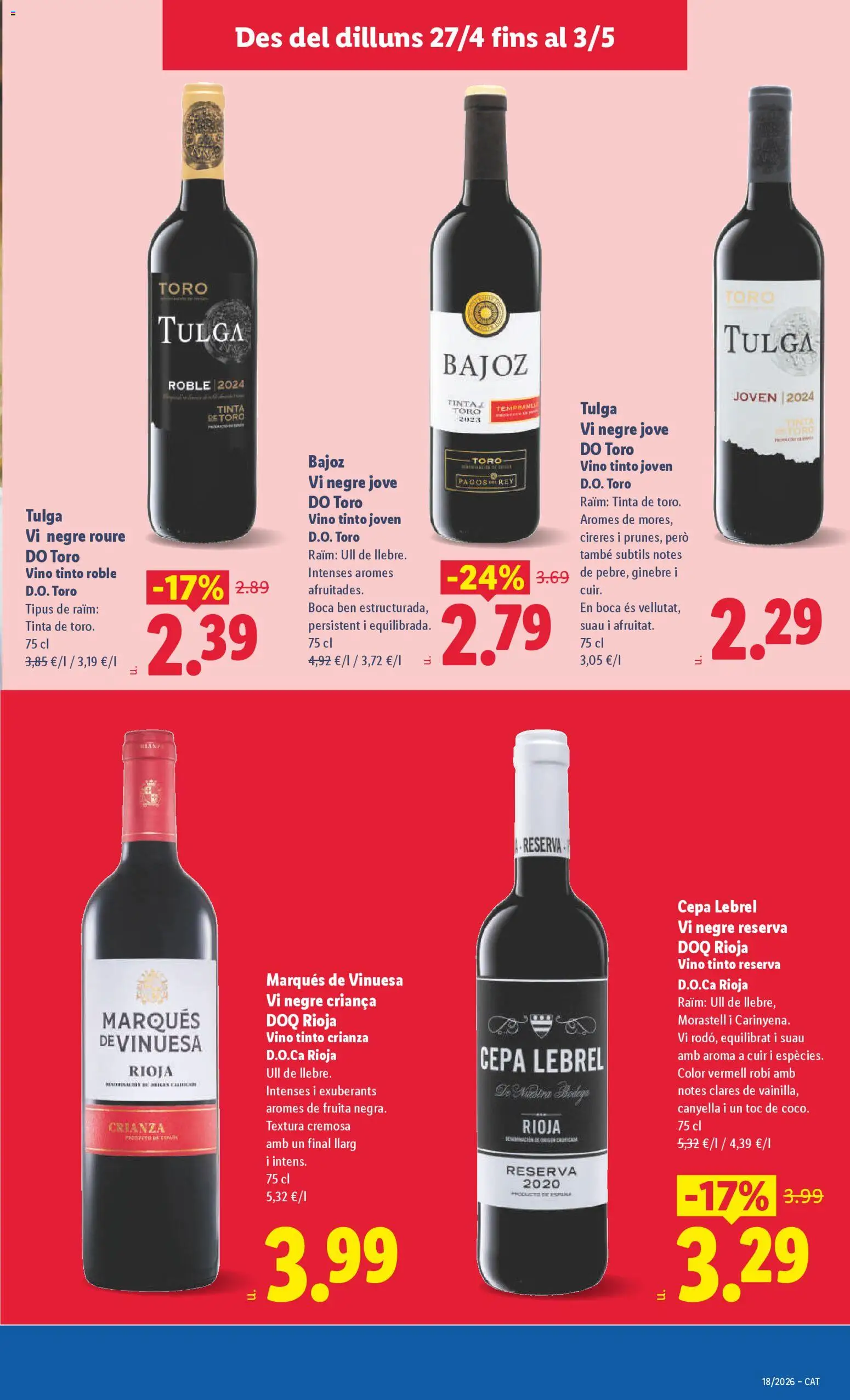 Lidl folleto │ válido desde el 27.04.2026 | Página: 23 | Productos: Vino