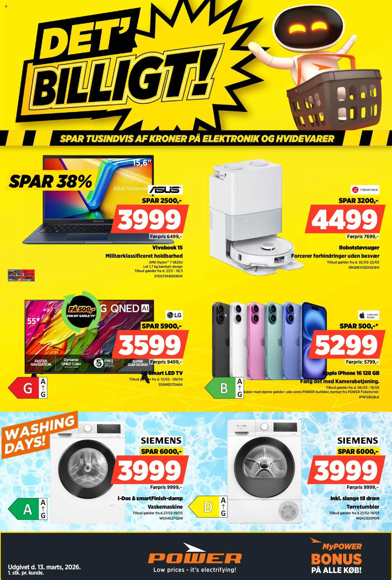 🛍️ Power - Tilbudsavis fra 13/03/2026 » Se eksklusive tilbud og spar penge i dag! 💰 | Danmark