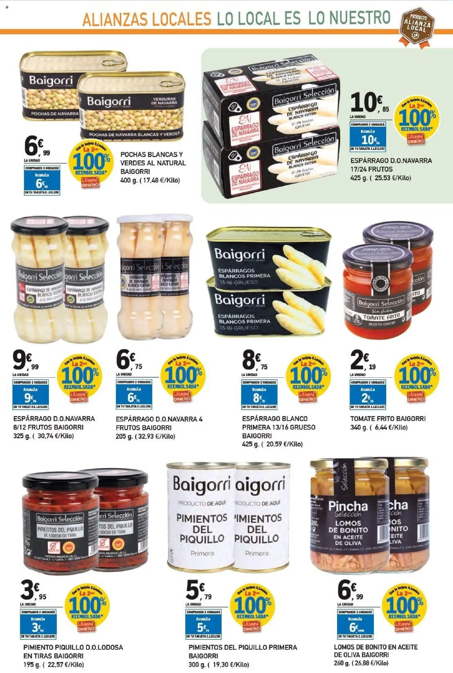 E.Leclerc - Alianz Locales │ válido desde el 25.02.2026 | Página: 39 | Productos: Aceite, Νερό καρύδας, Κάδος απορρυμάτων, Té