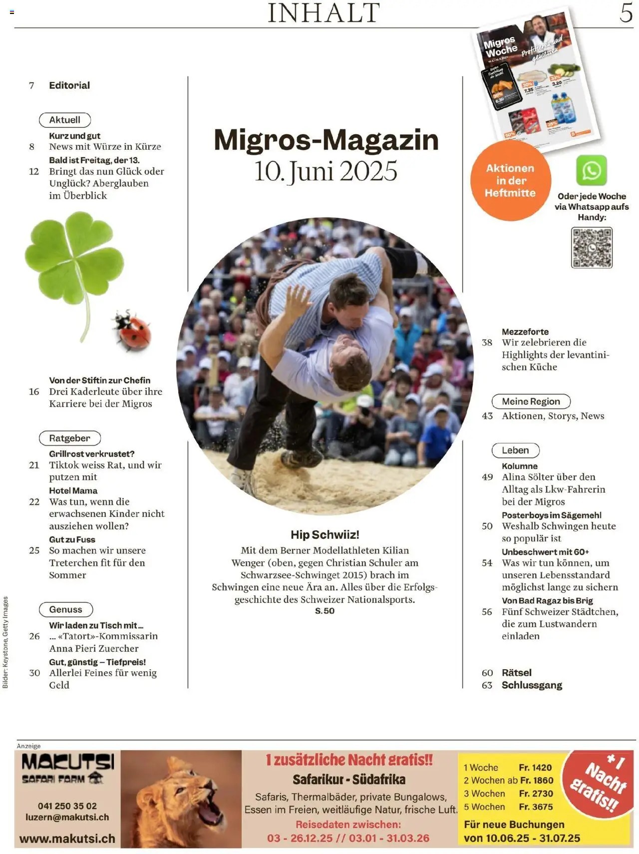 Migros Magazin ab 10.06.2025 | Seite: 5 | Produkte: Tisch, Bad, Bilder