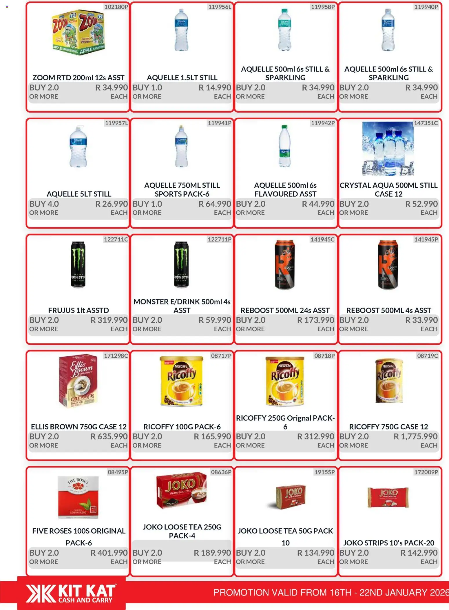 New KIT KAT Cash & Carry catalogue – valid from 16.01.2026 | Page: 11 | Products: Case, Creamer, Tea